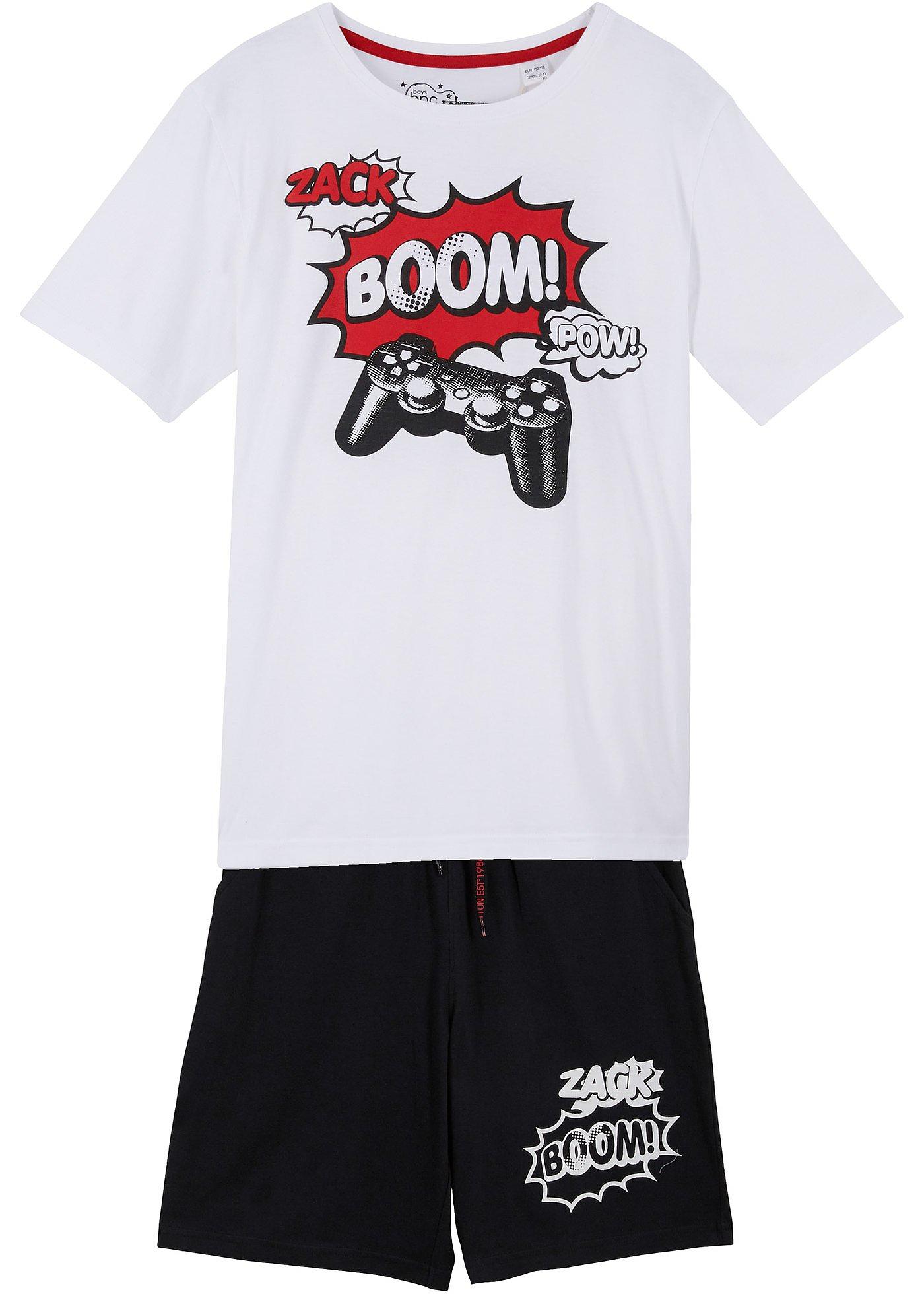 T-shirt e pantaloncini in jersey di puro cotone biologico (set 2 pezzi)
