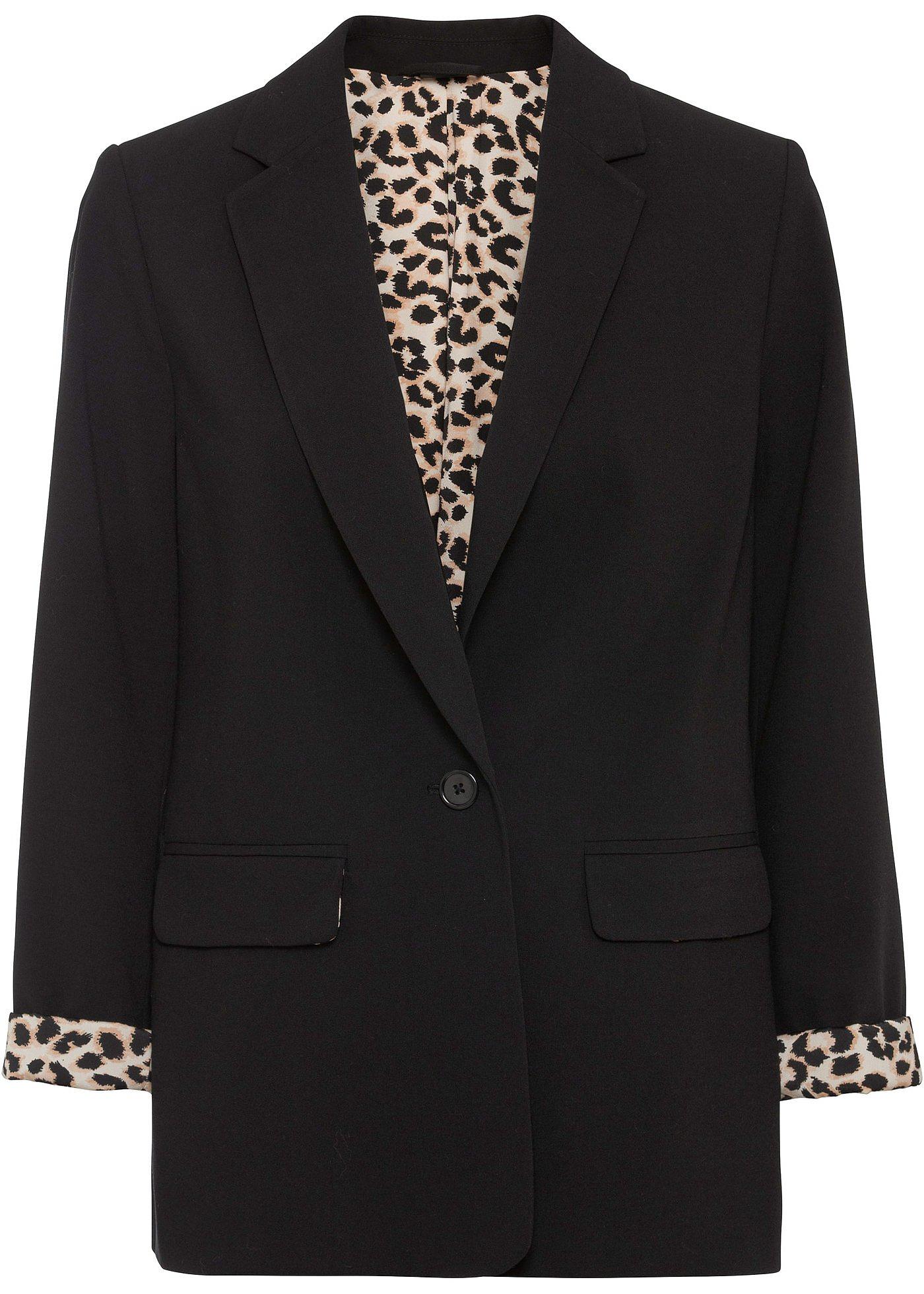 Blazer lungo in misto viscosa fluente