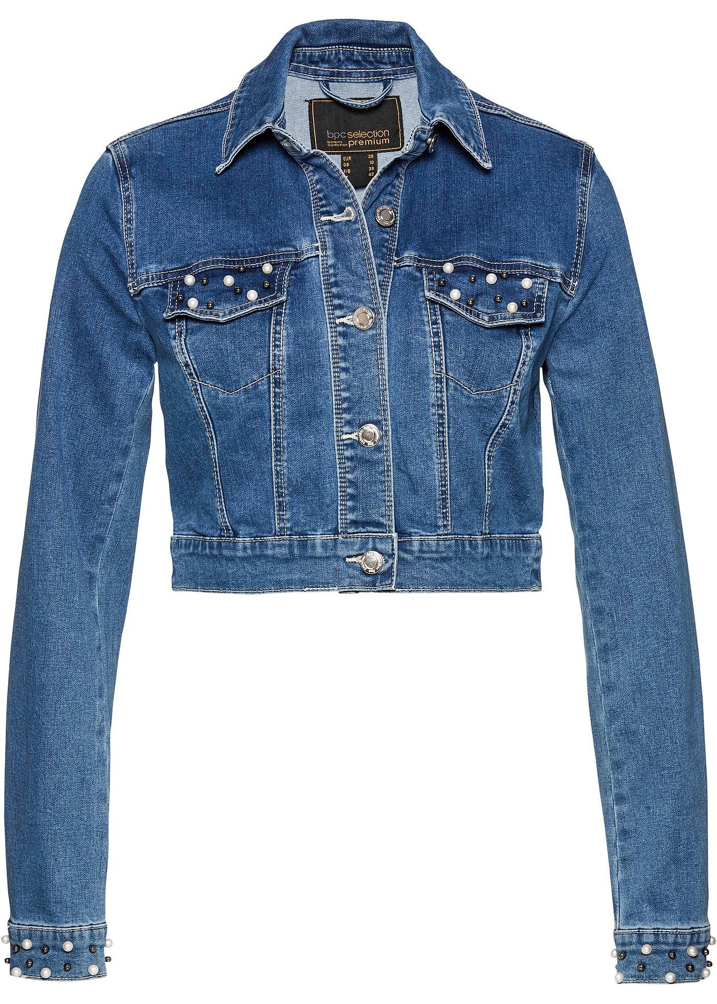 Bolero di jeans con perle