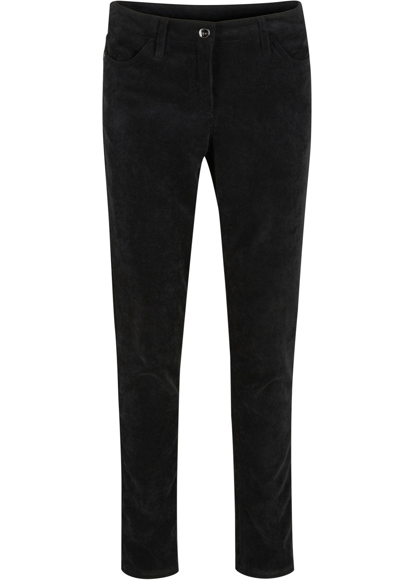 Pantaloni di velluto elasticizzato slim fit (Nero) - bpc bonprix collection