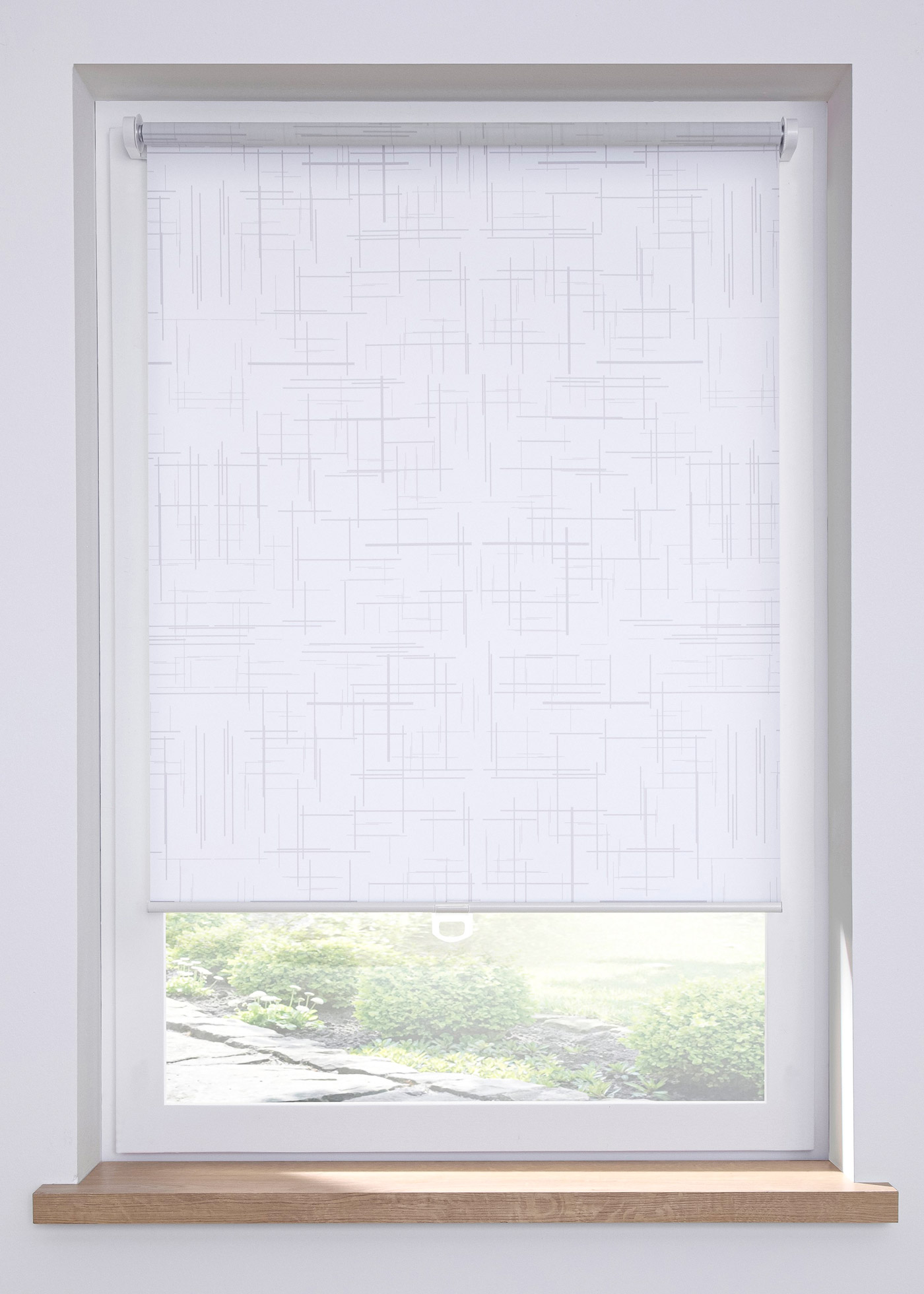 Tenda a rullo filtrante fantasia senza cordicella (Bianco) - bpc living bonprix collection