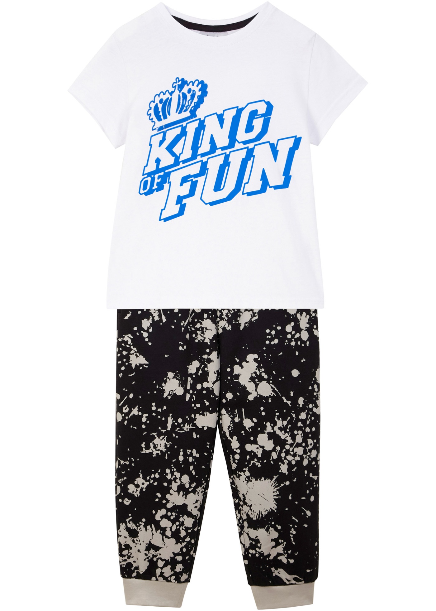 T-shirt e pantaloni da jogging (set 2 pezzi) (Bianco) - bpc bonprix collection