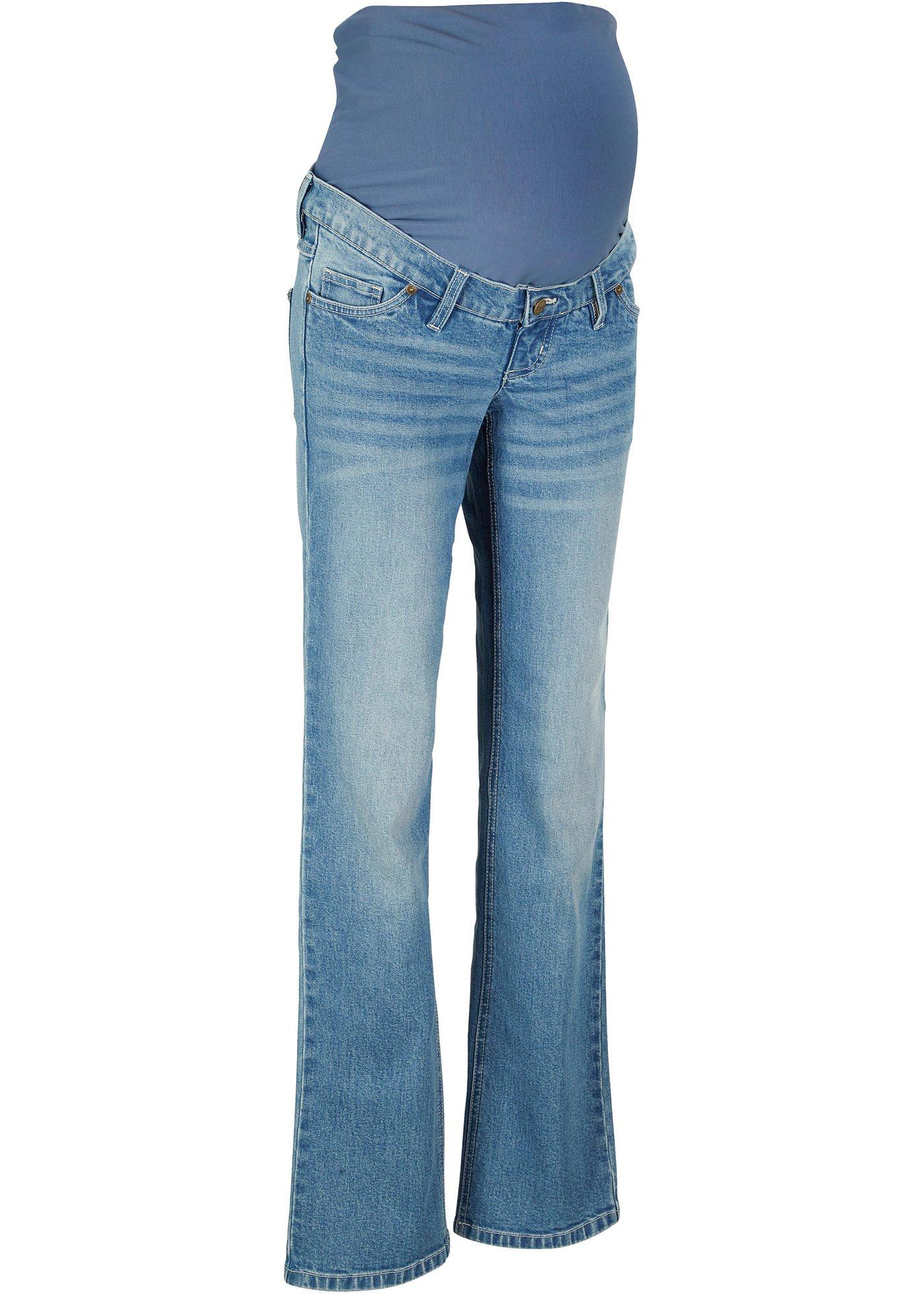 Jeans prémaman elasticizzati a gamba larga (Blu) - bpc bonprix collection