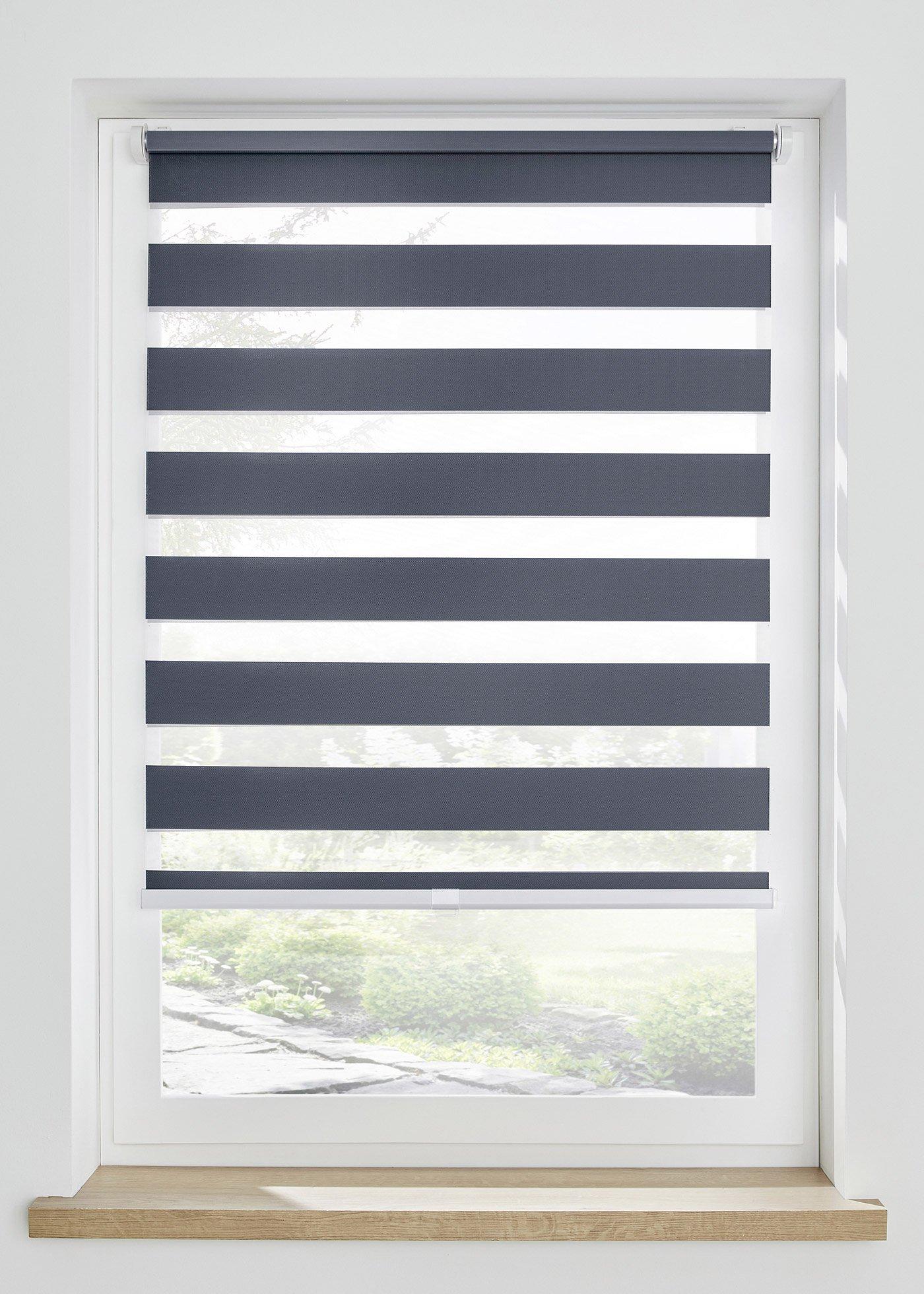 Tenda a rullo doppia senza cordicella (Grigio) - bpc living bonprix collection