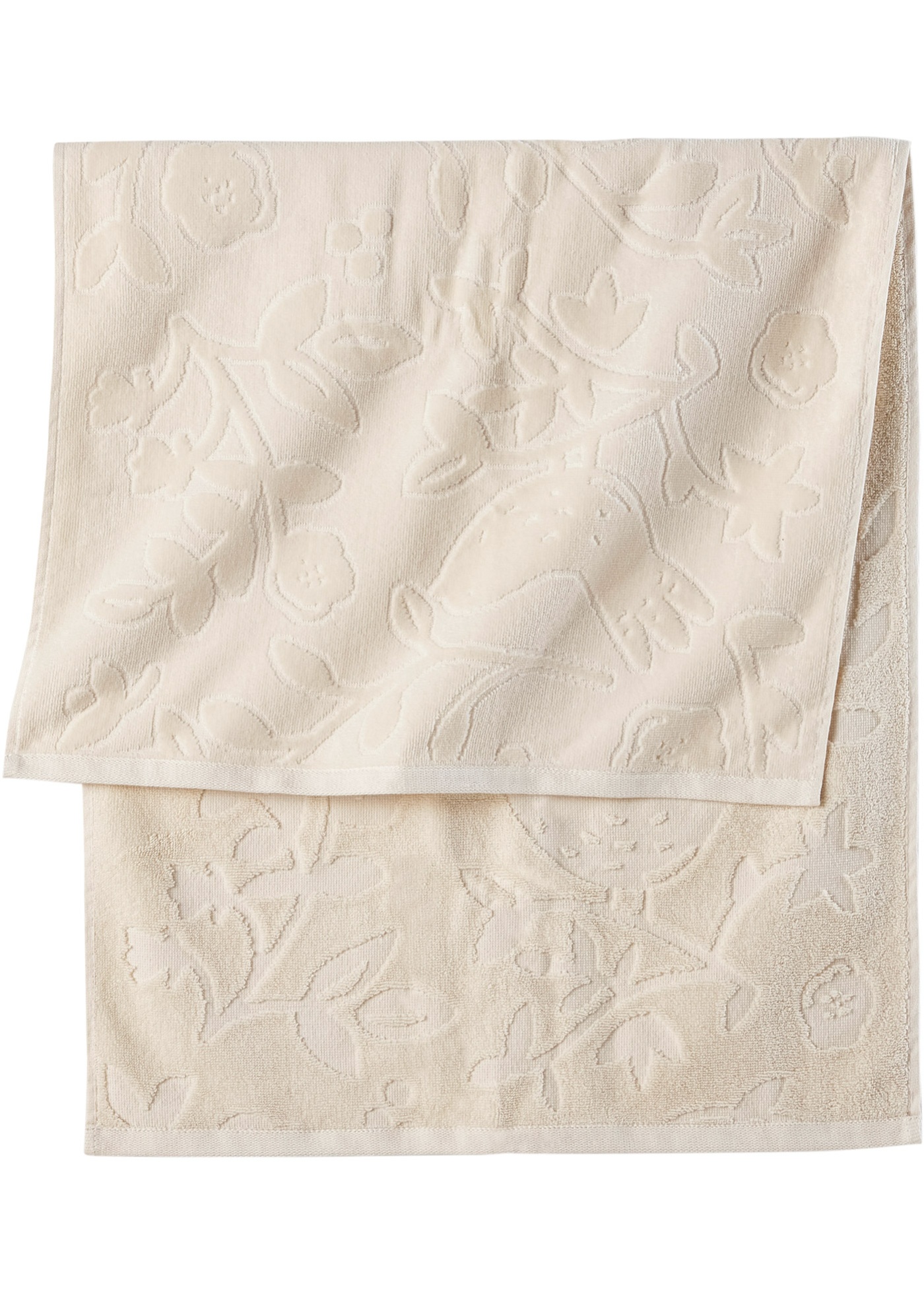 Asciugamano con struttura a rilievo (Beige) - bpc living bonprix collection