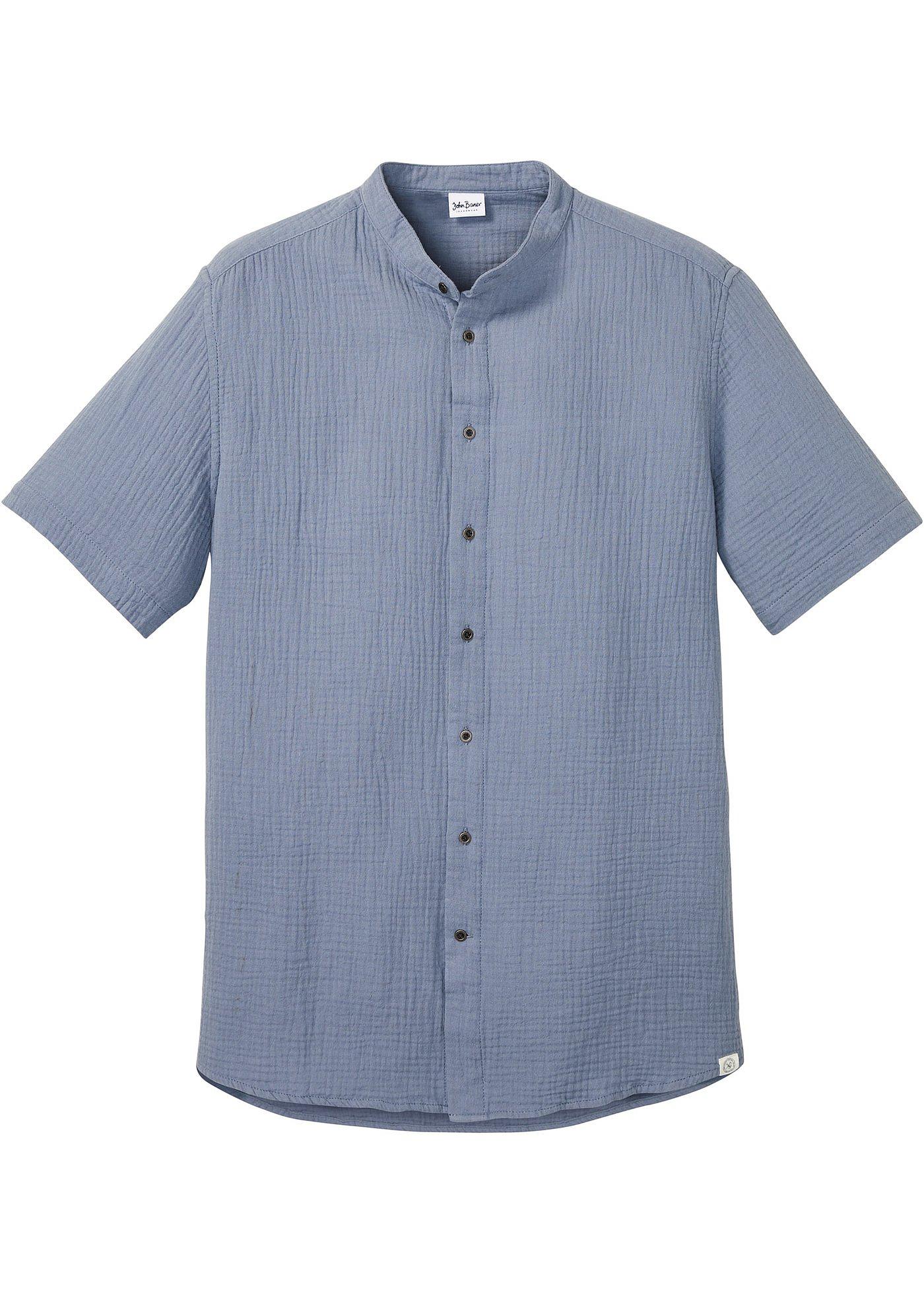 Camicia a maniche corte in mussola