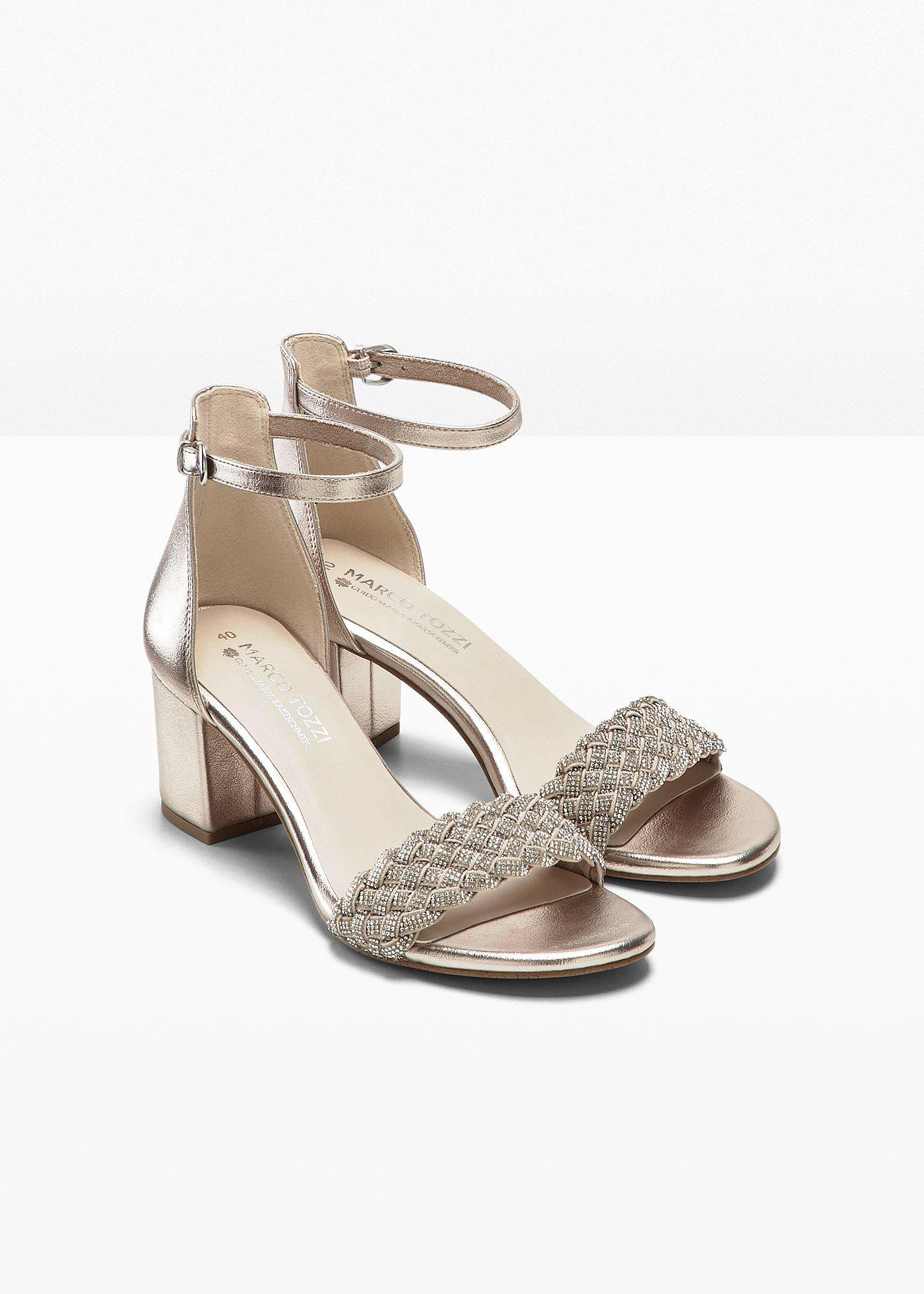 Sandali Con Tacco A Zeppa Marco Tozzi - In Pelle, Cinturino Regolabile, Eleganti E Comodi - Foto 4
