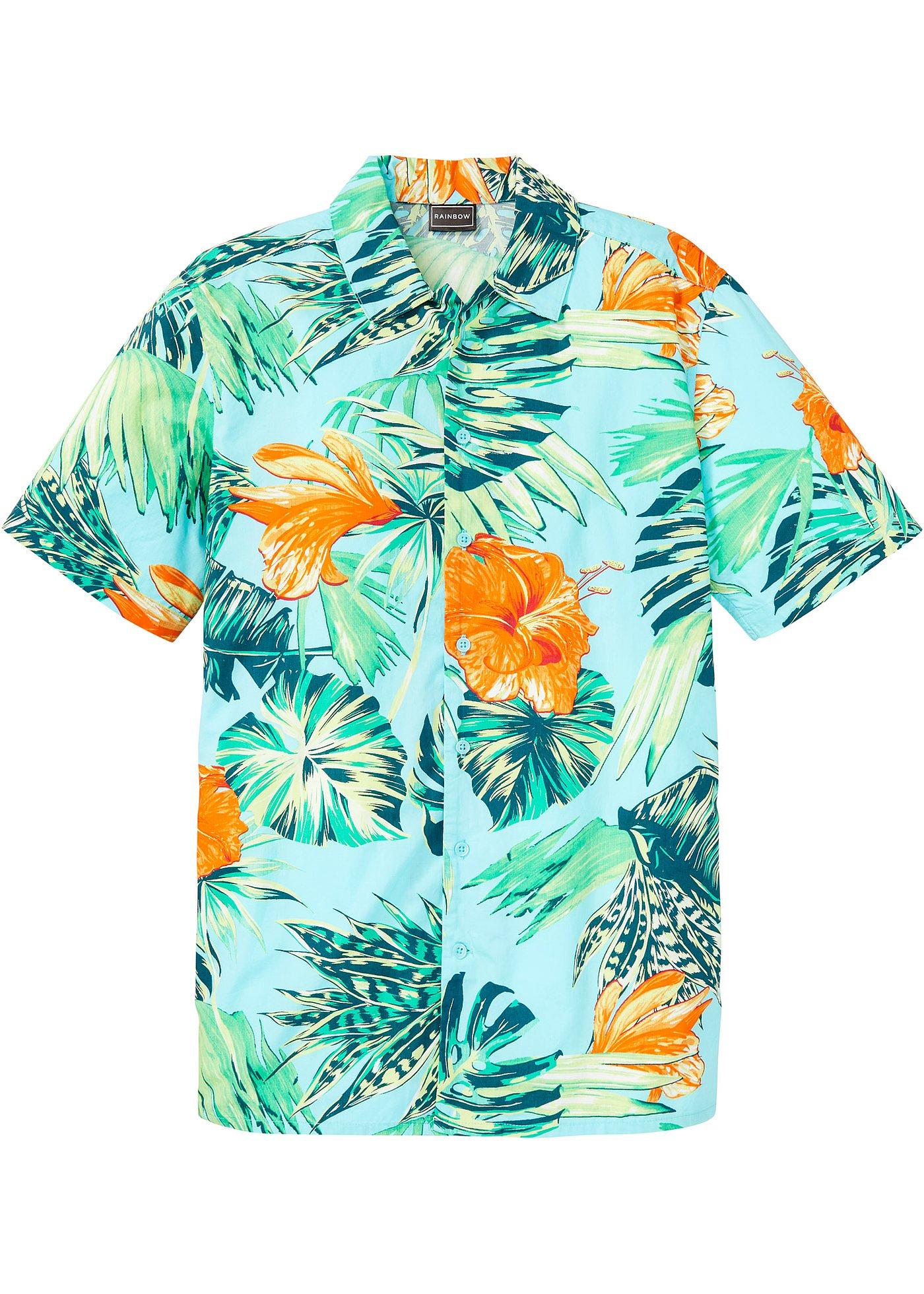 Camicia a maniche corte in puro cotone