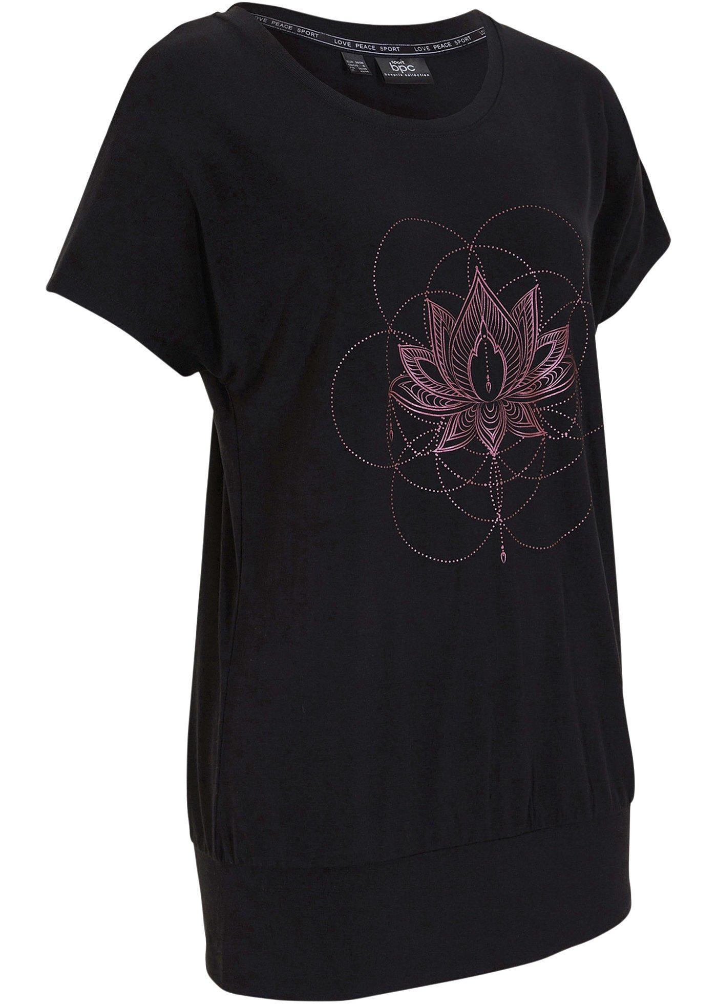 T-shirt per sport con bordo alto al fondo