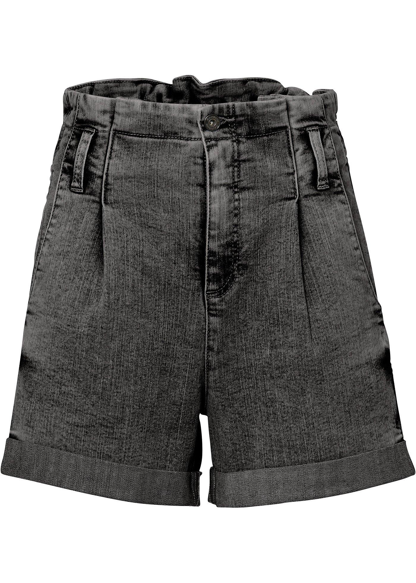 Shorts di jeans paper bag