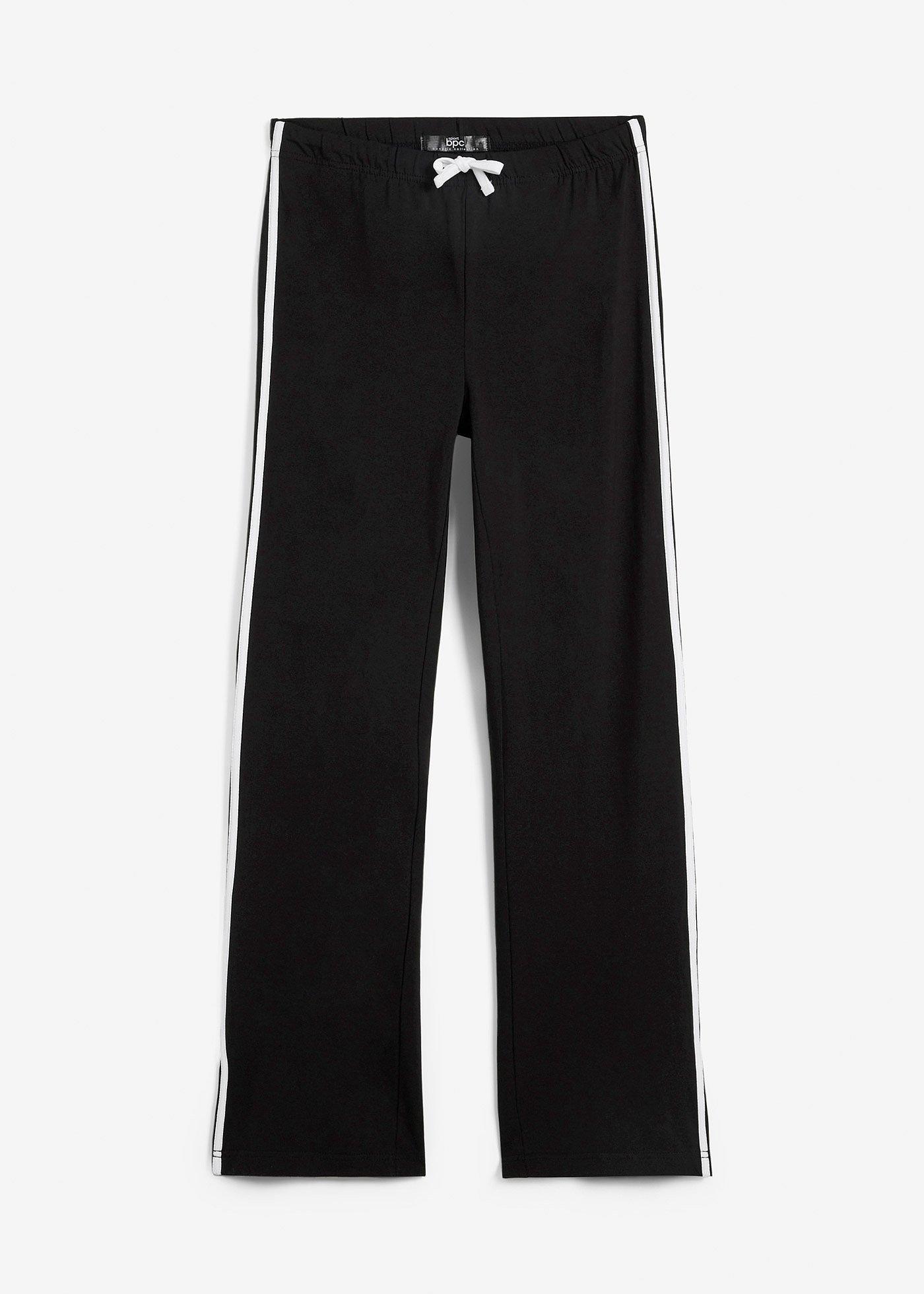 Pantaloni in jersey di cotone elasticizzato