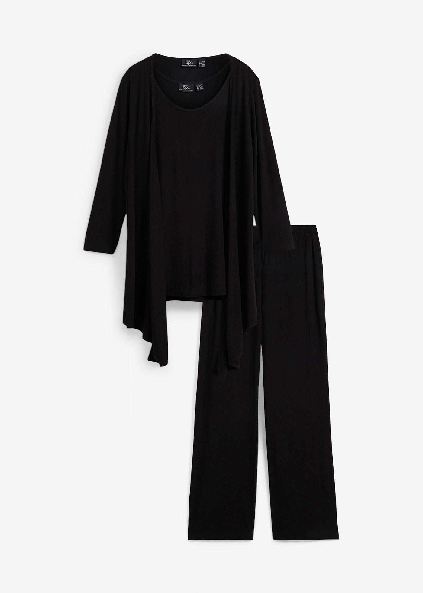 Completo loungewear (set 3 pezzi) con viscosa