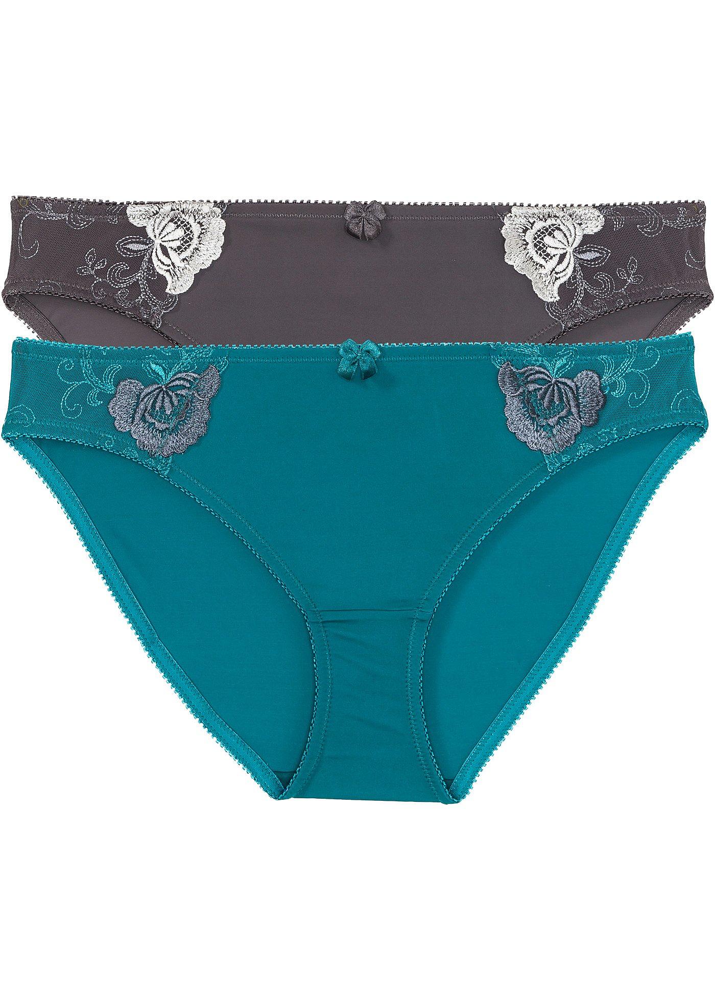 Slip con ricami (pacco da 2)