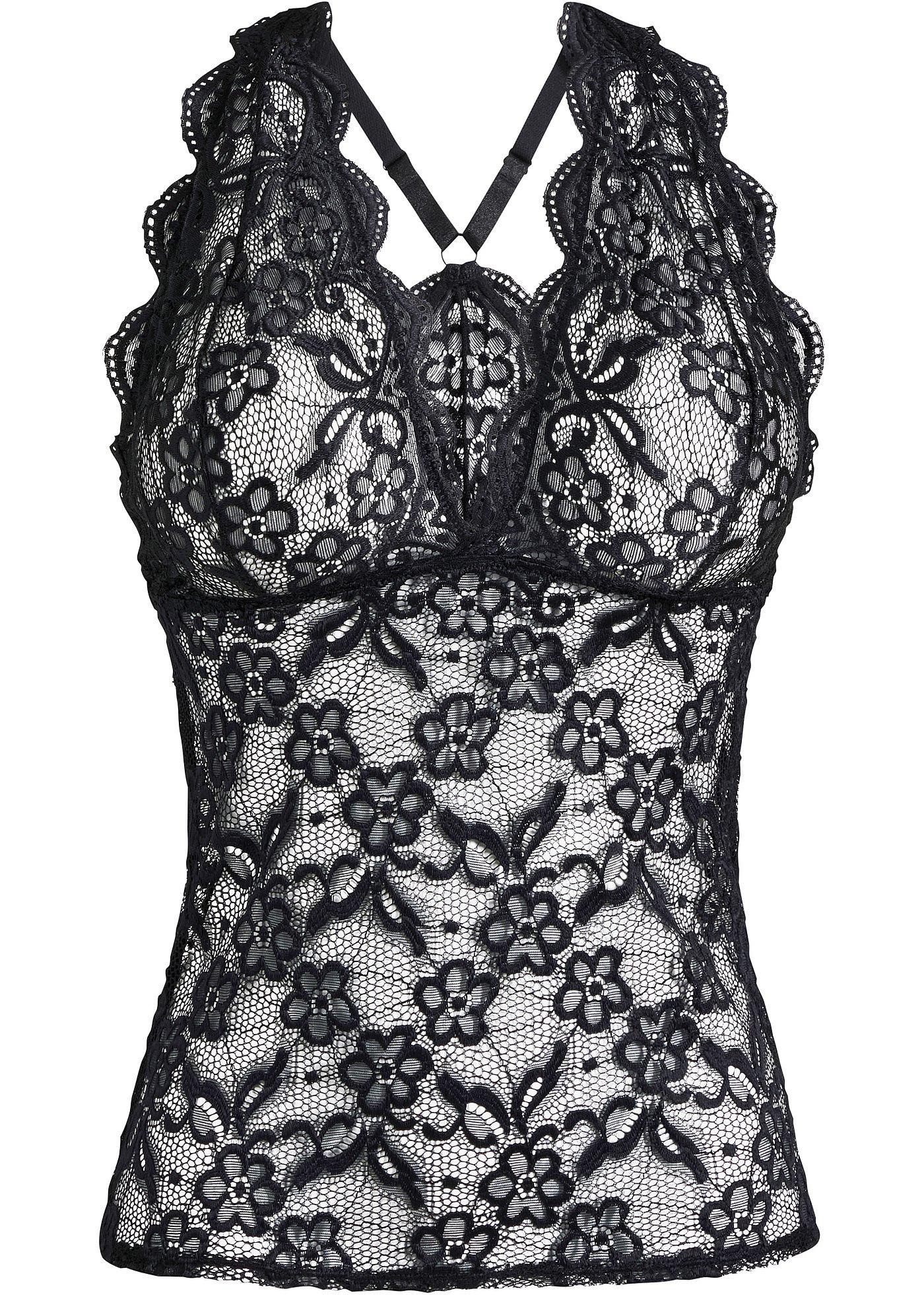 Top in pizzo delicato