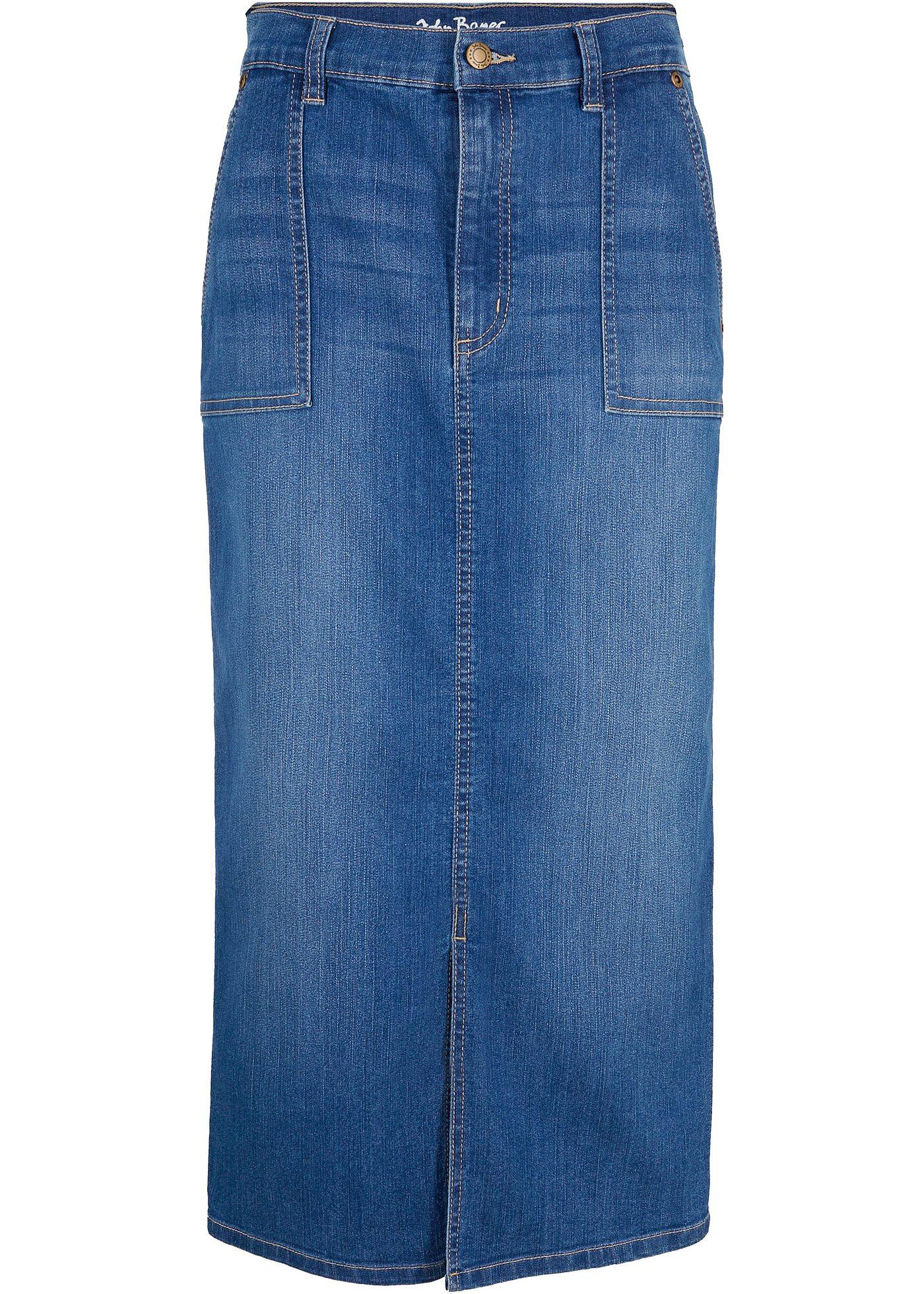 Gonna di jeans con spacco