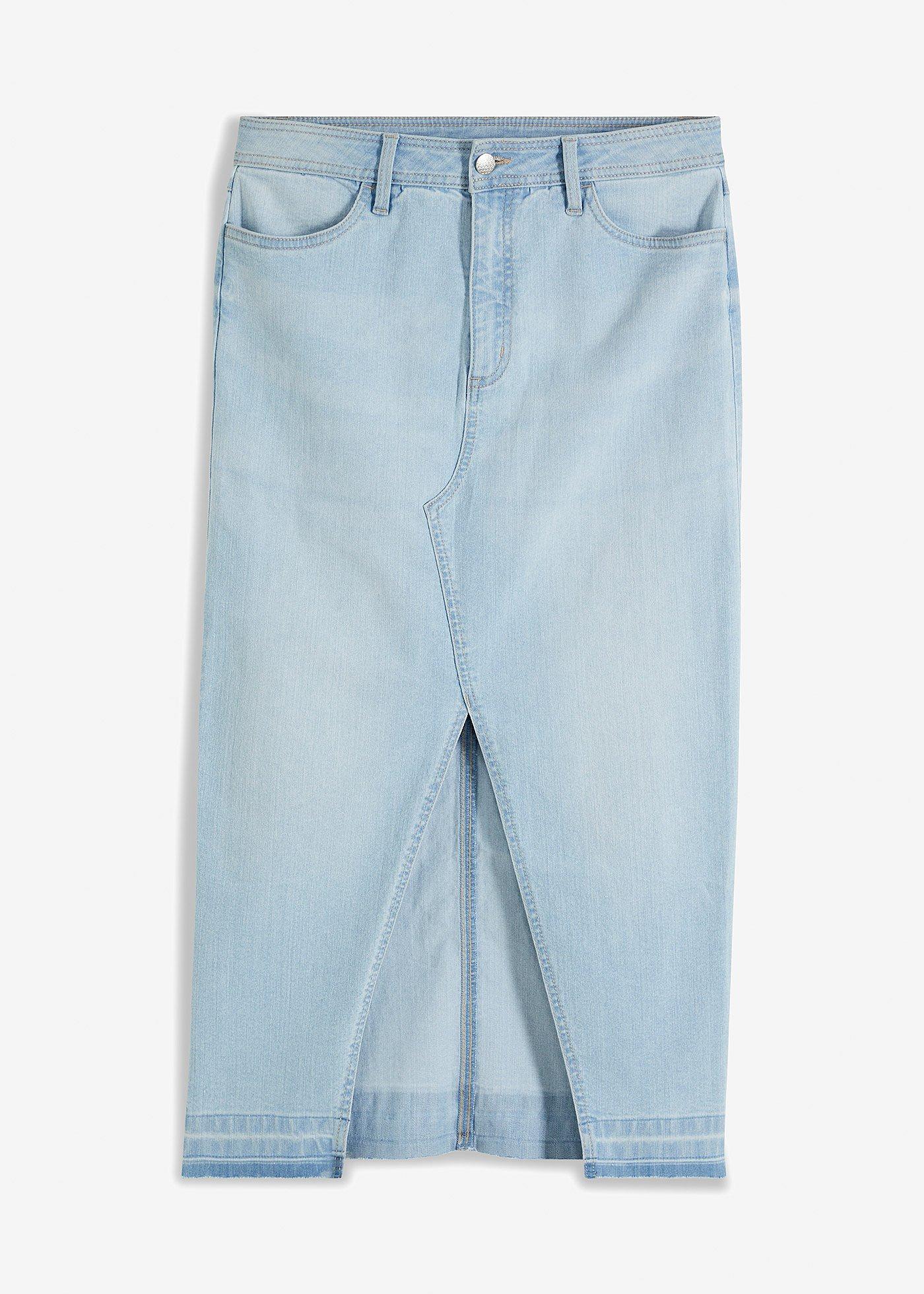 Gonna di jeans con spacco