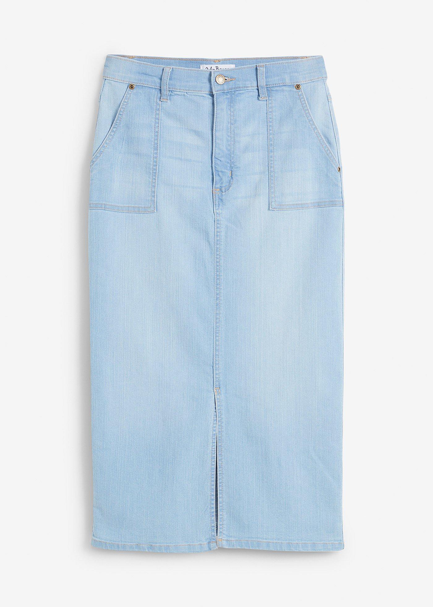 Gonna di jeans con spacco
