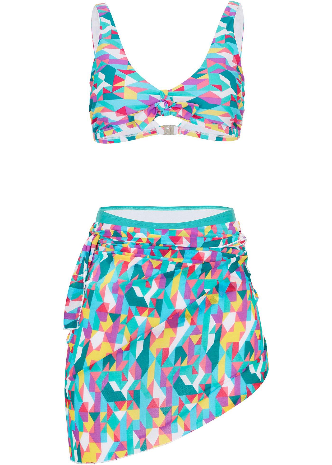 Bikini e pareo (set 3 pezzi)