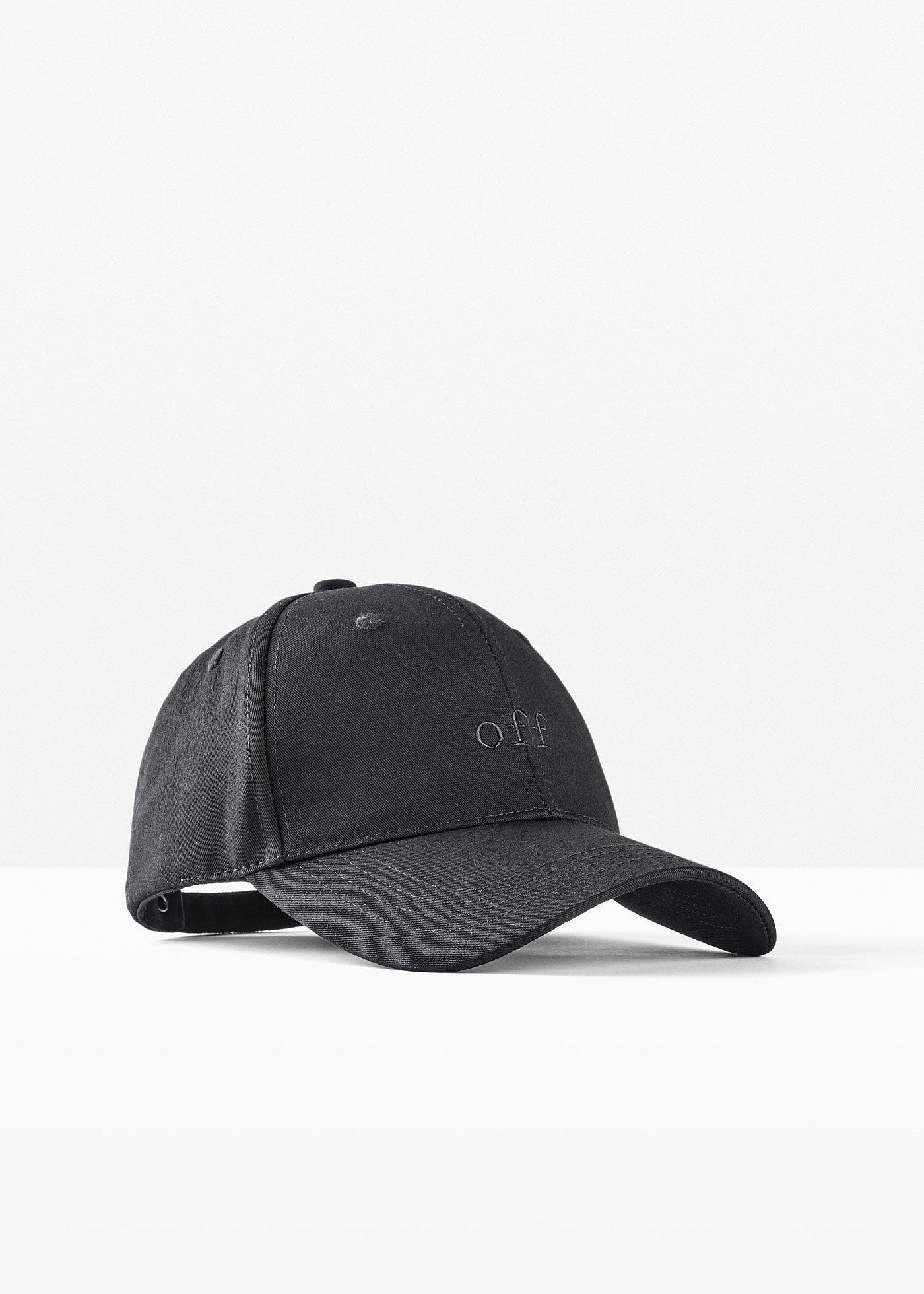 Cappello con visiera e ricamo