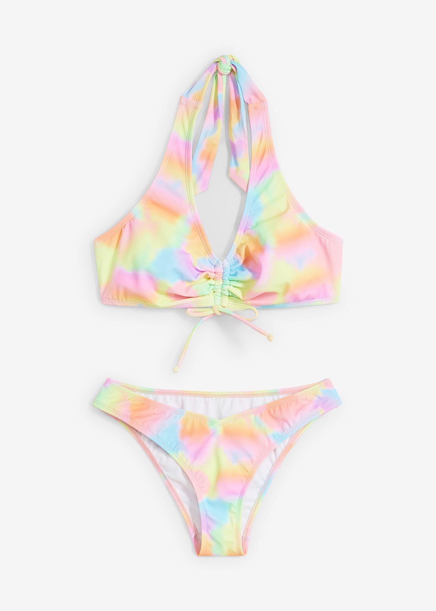 Bikini all'americana con arricciatura (set 2 pezzi)