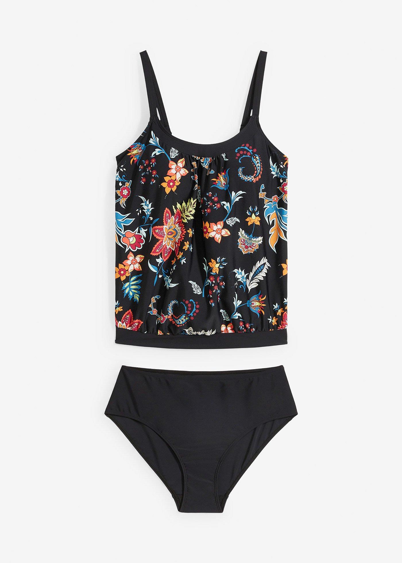 Tankini oversize con spalline regolabili (set 2 pezzi)