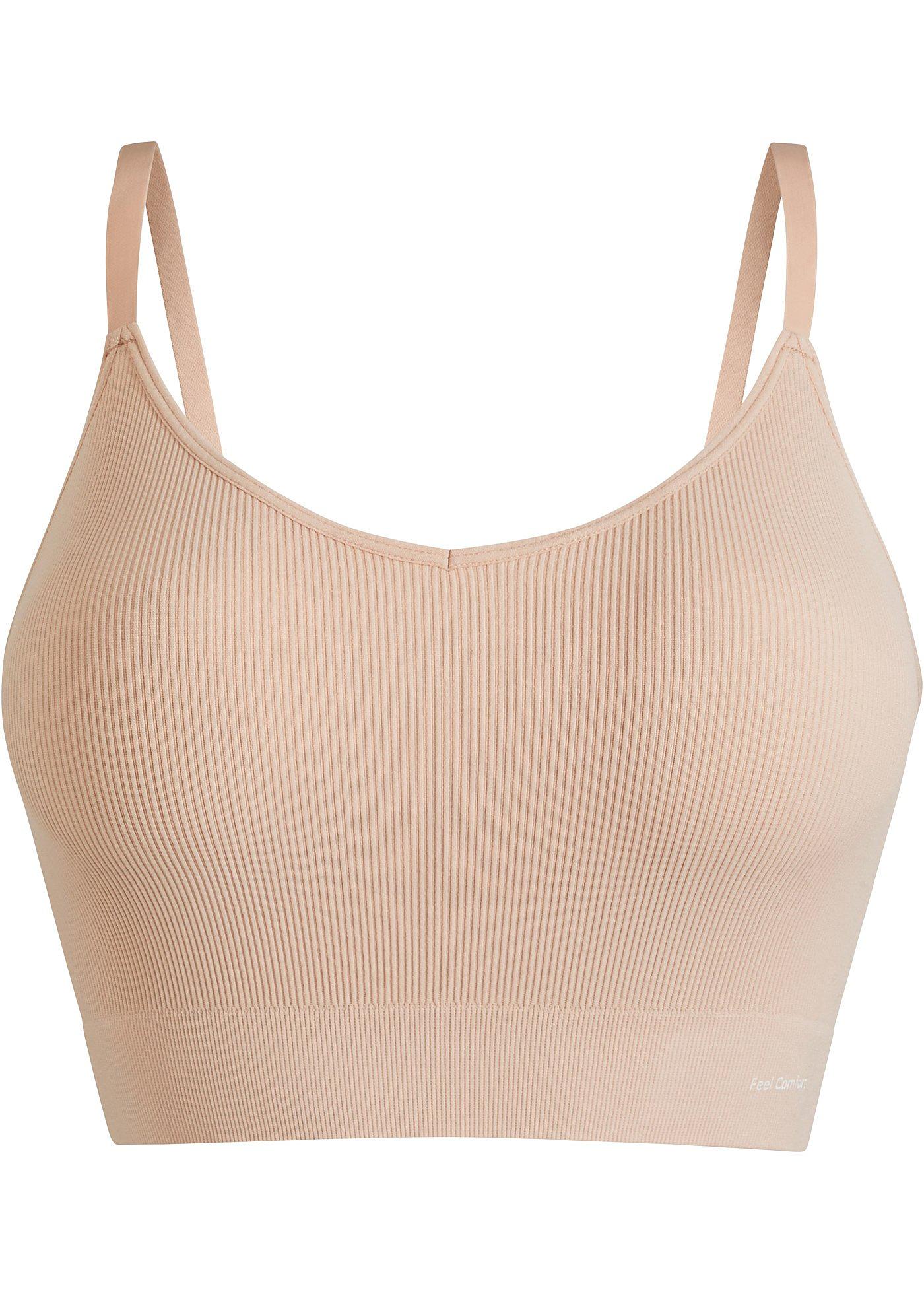 Reggiseno bustier a coste senza cuciture Feel Comfort