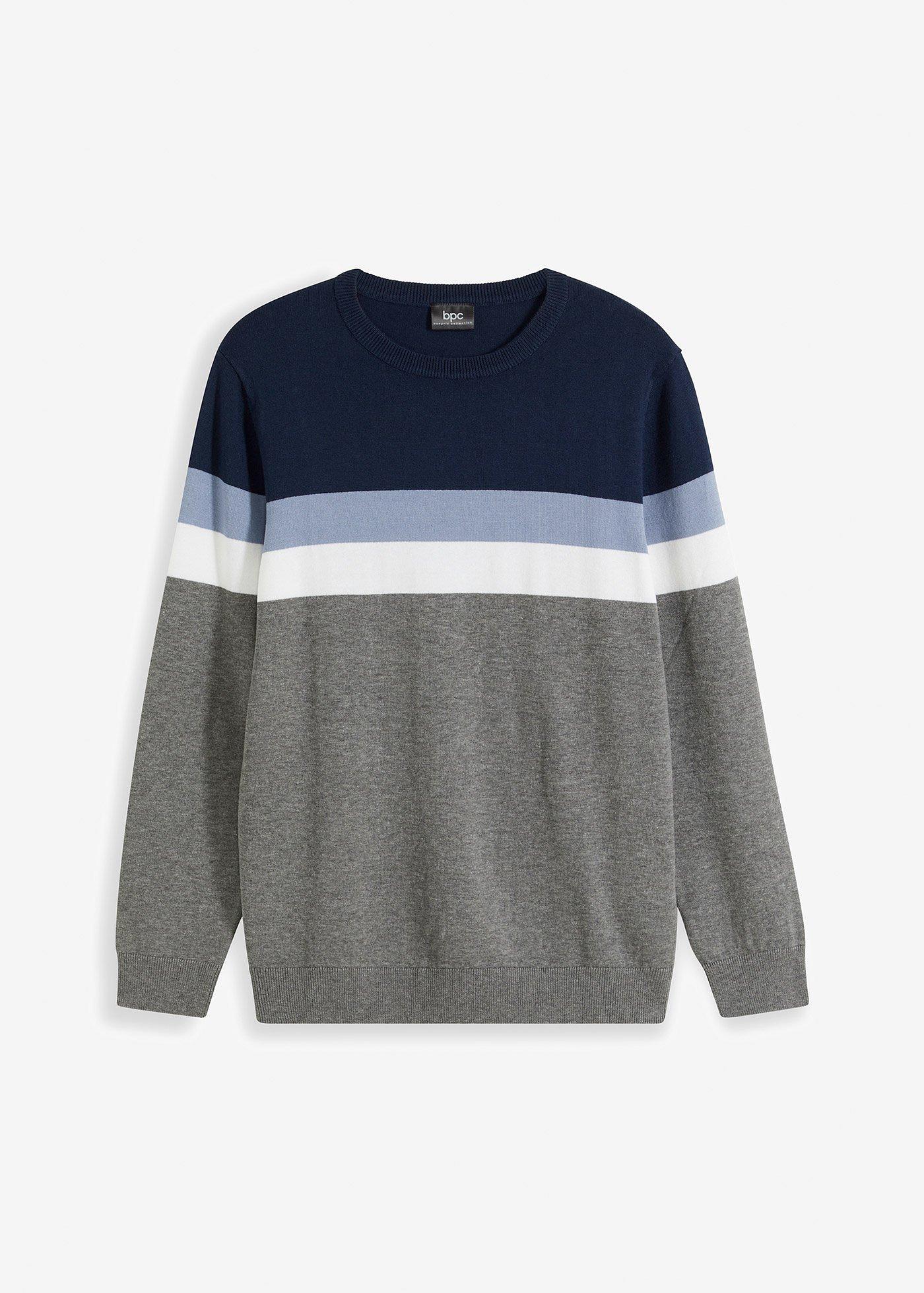 Maglione in filato fine con puro cotone