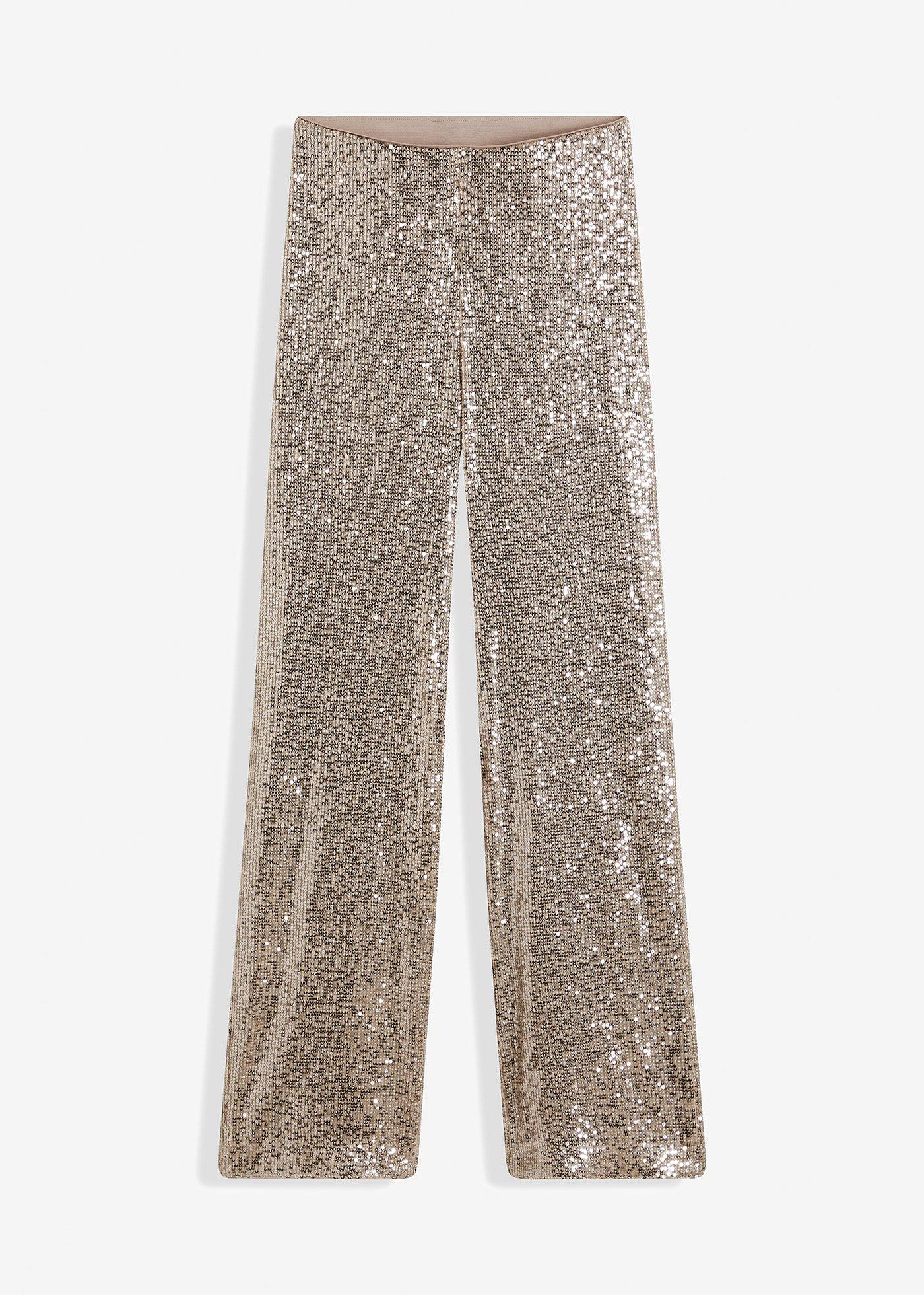 Pantaloni di jersey con paillettes