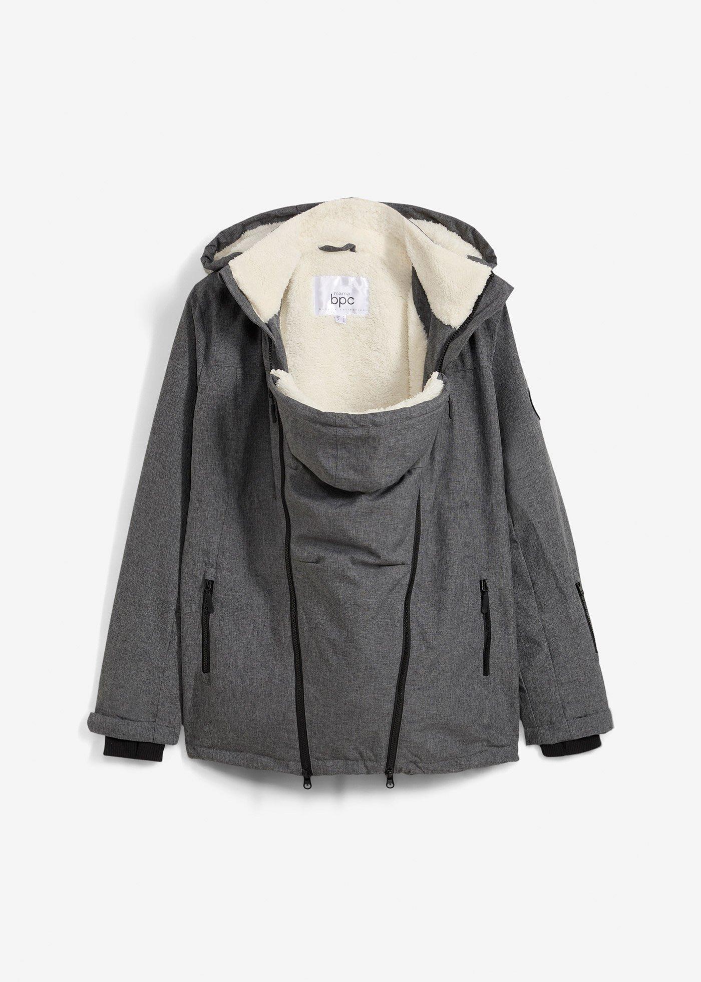Giacca prémaman morbida 3 in 1 con inserto babywearing
