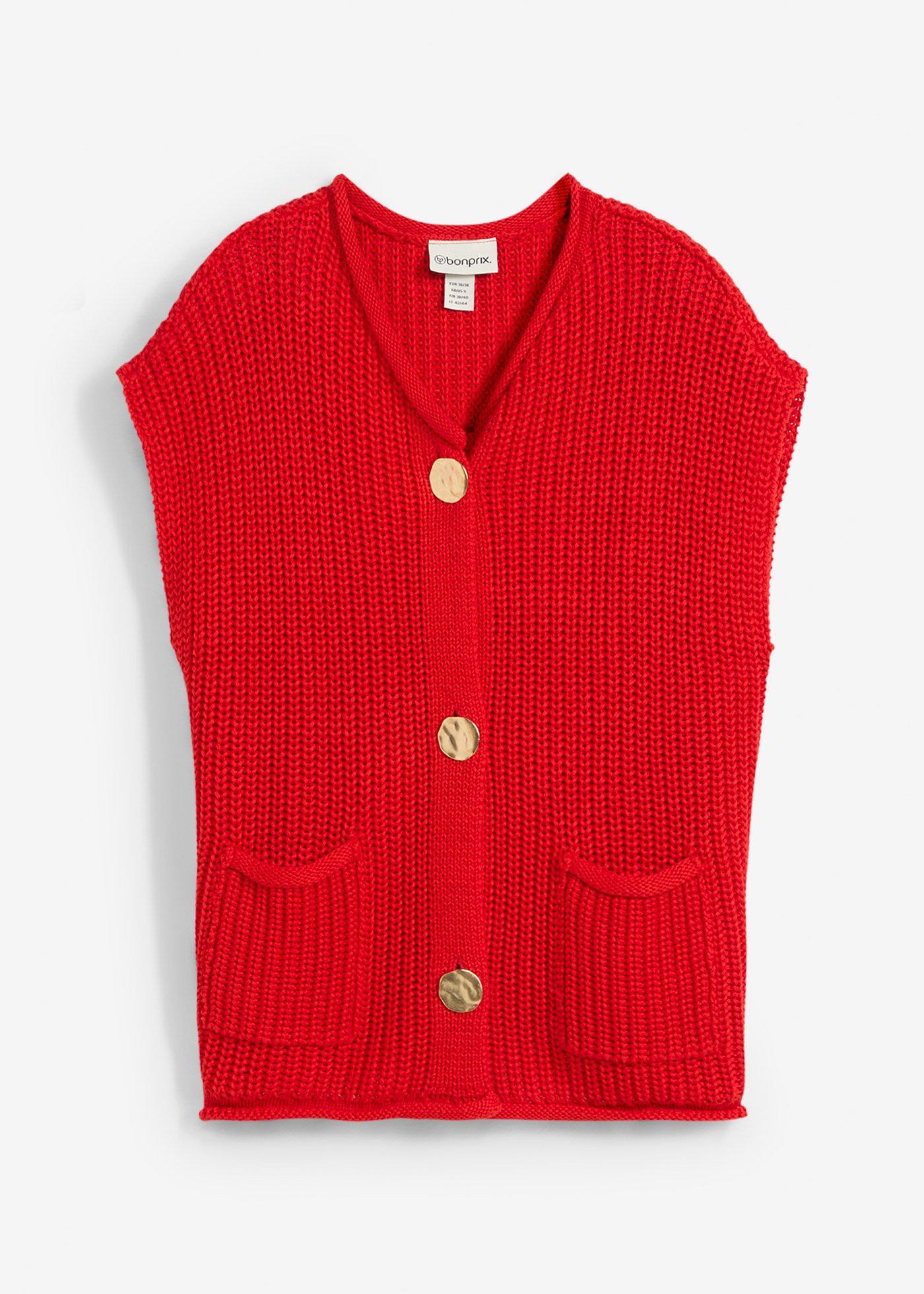 Gilet in maglia con tasche