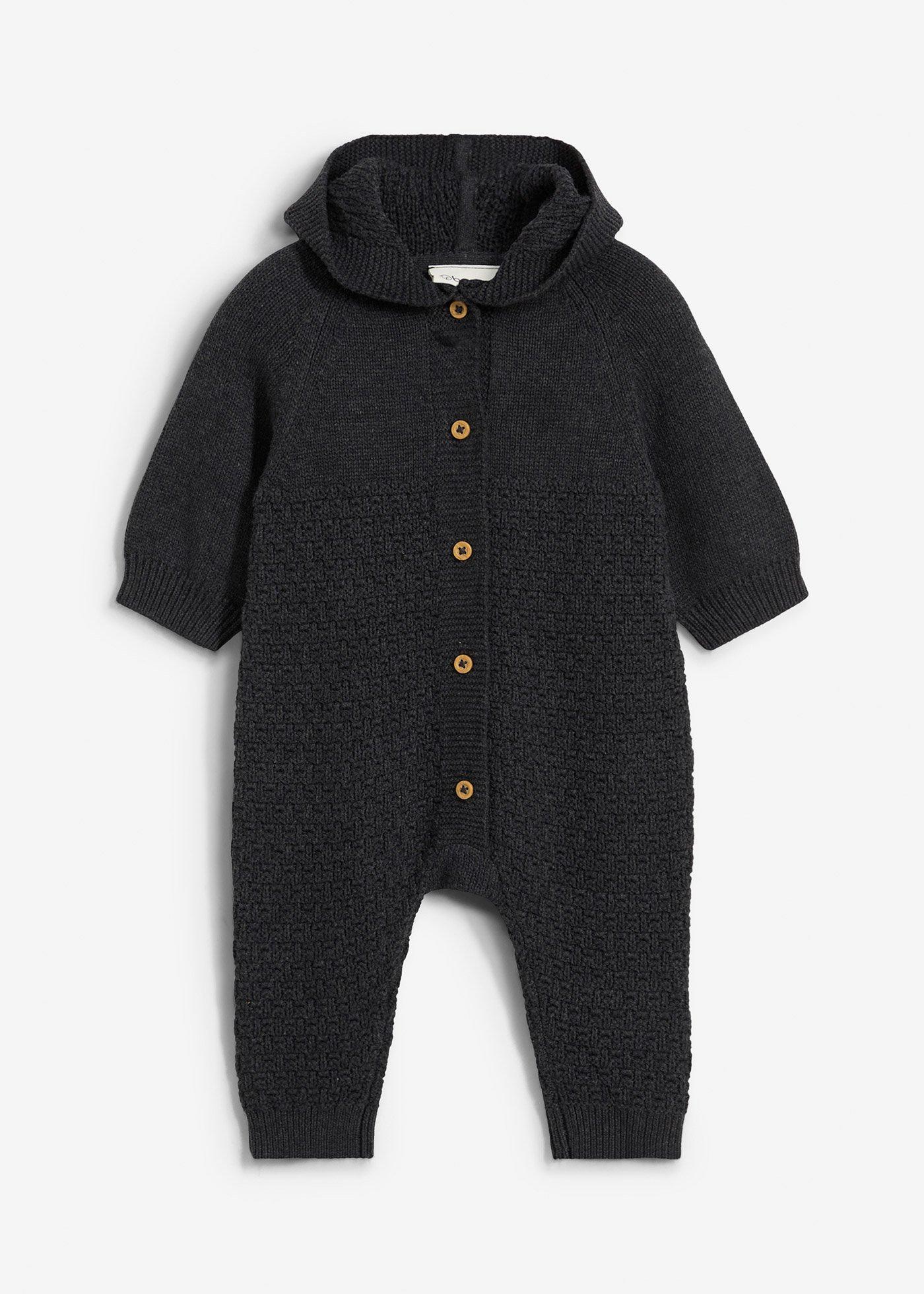 Tutina da neonato in morbida maglia misto cotone