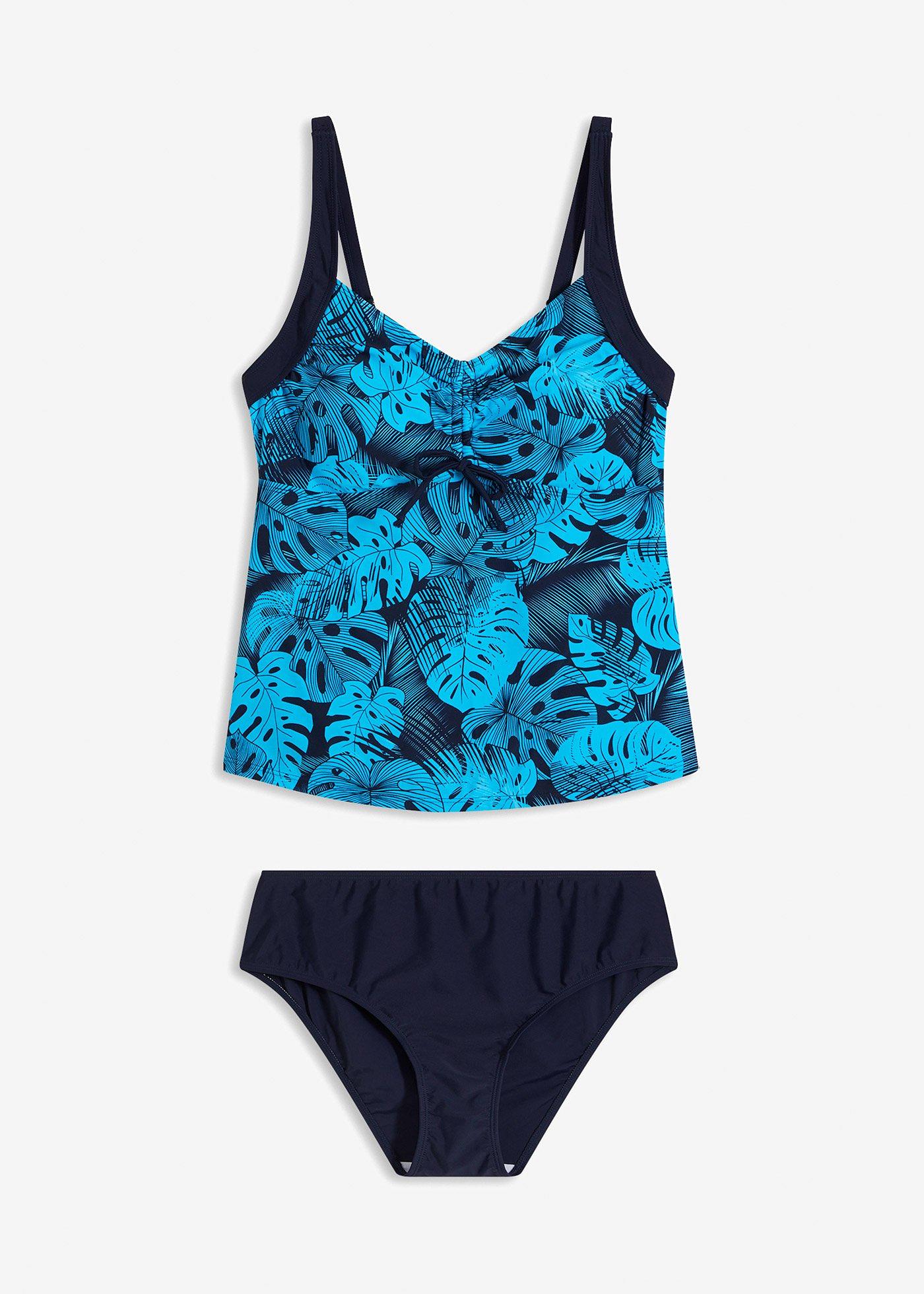 Tankini con arricciatura (set 2 pezzi)