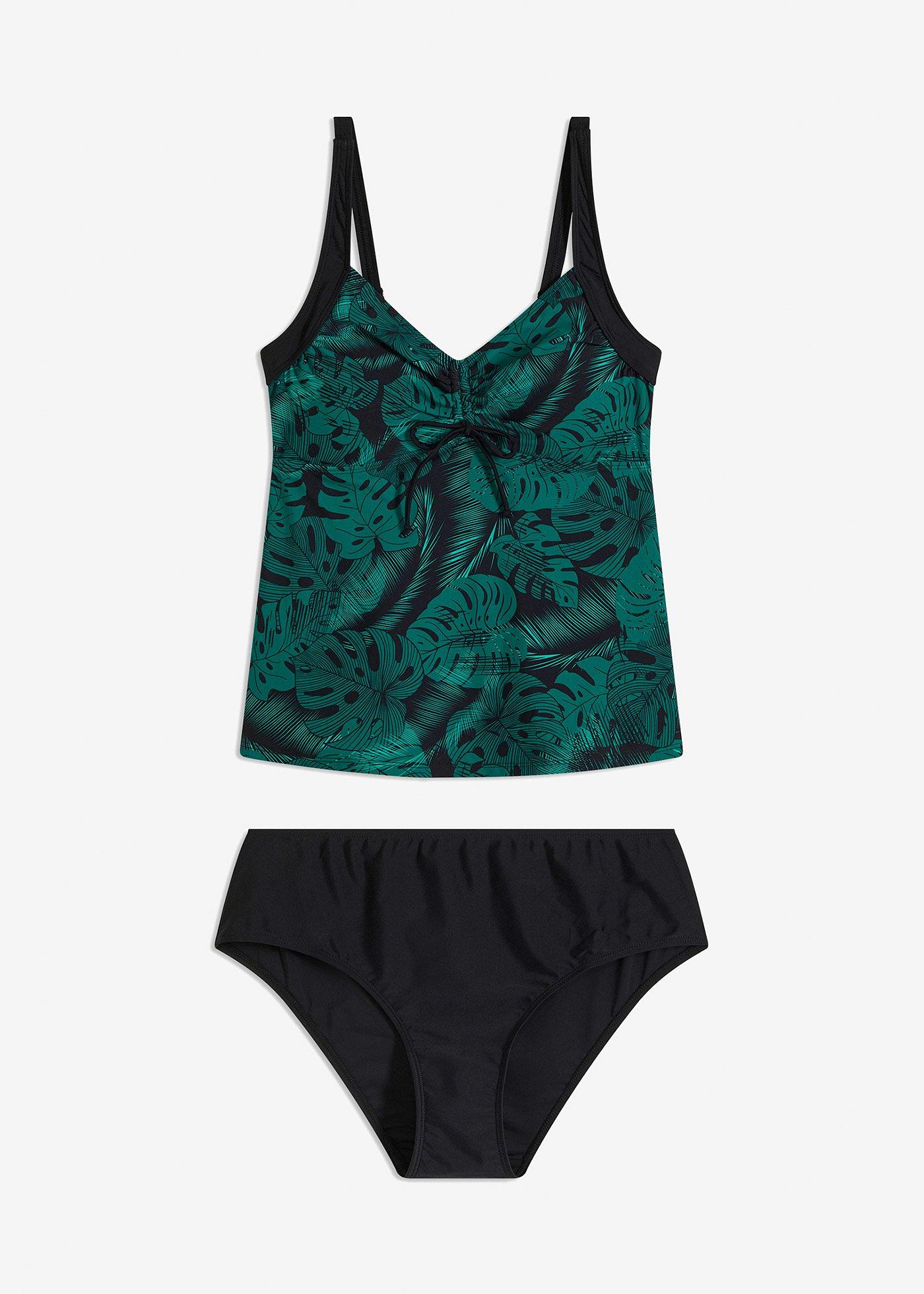 Tankini con arricciatura (set 2 pezzi)