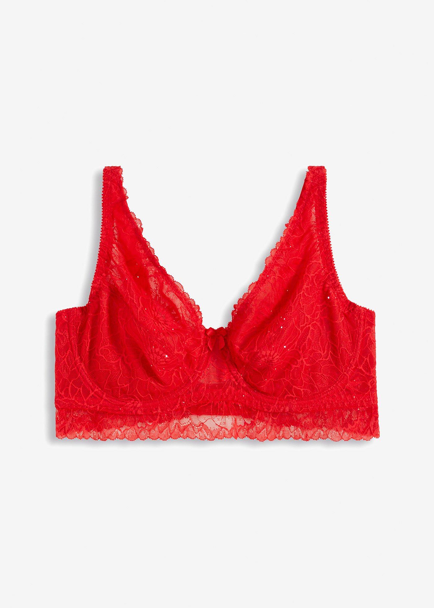 Reggiseno minimizer con ferretto in pizzo con paillettes