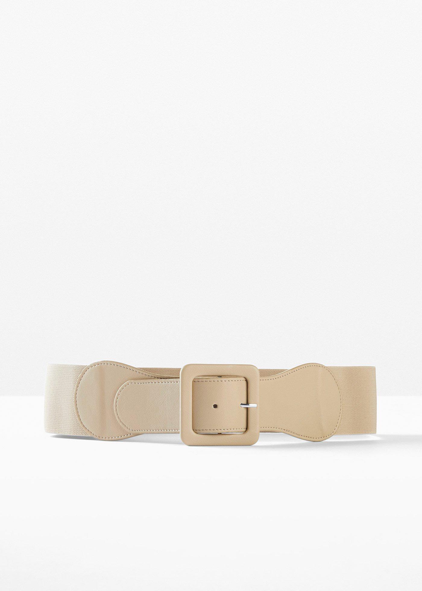Cintura elasticizzata con fibbia quadrata