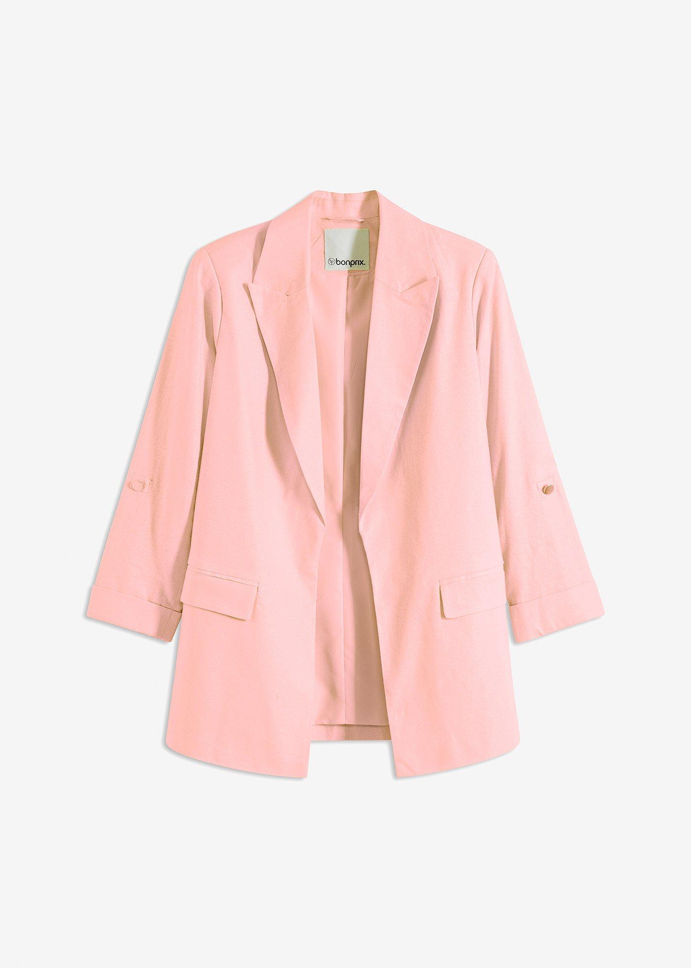 Blazer in misto lino