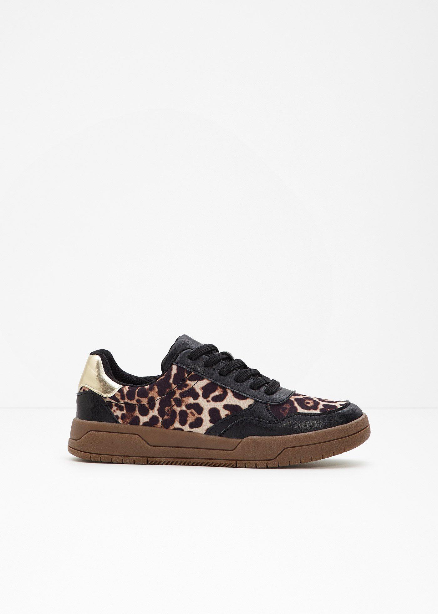 Sneaker con dettagli animalier