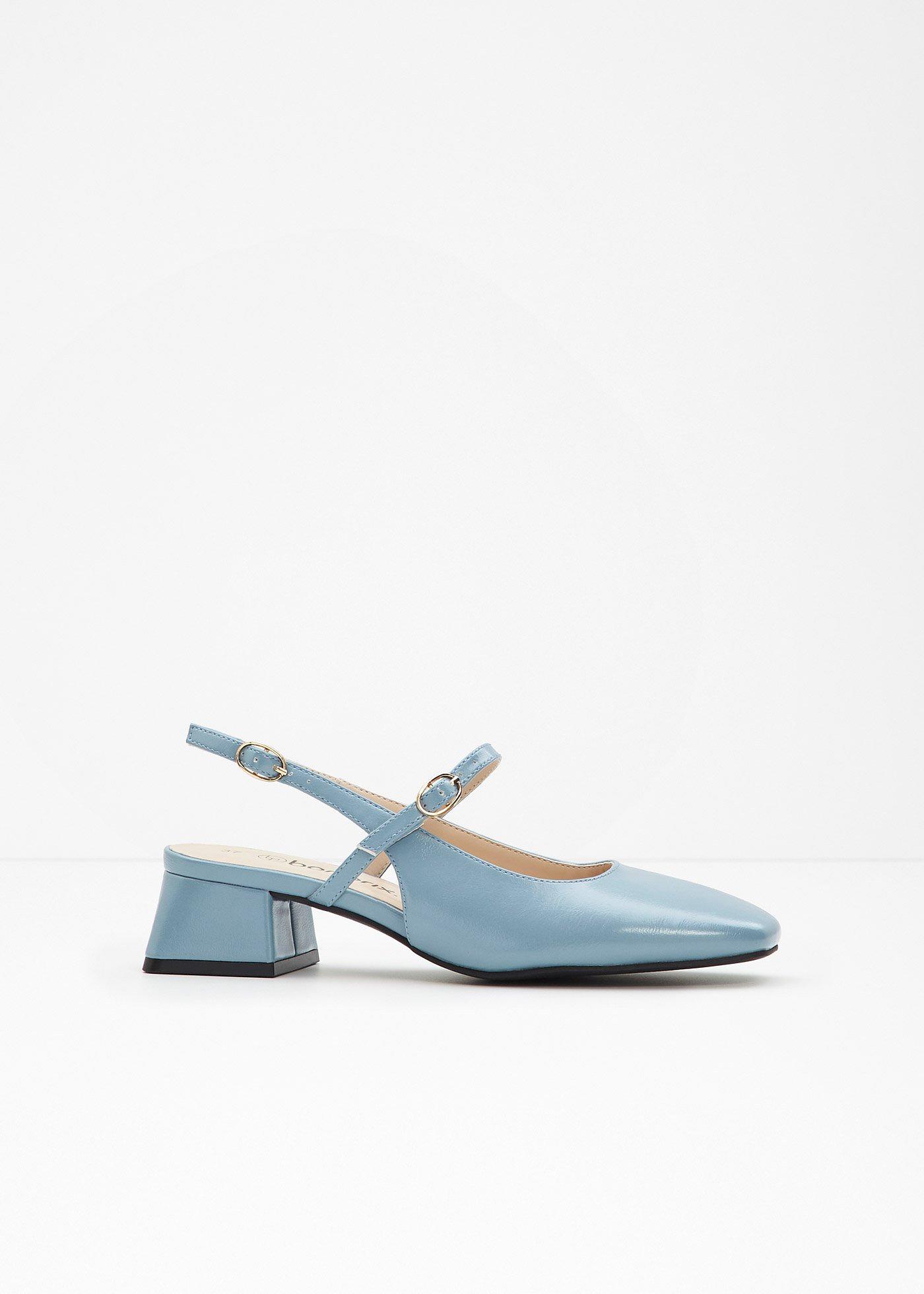 Décolleté slingback con cinturini
