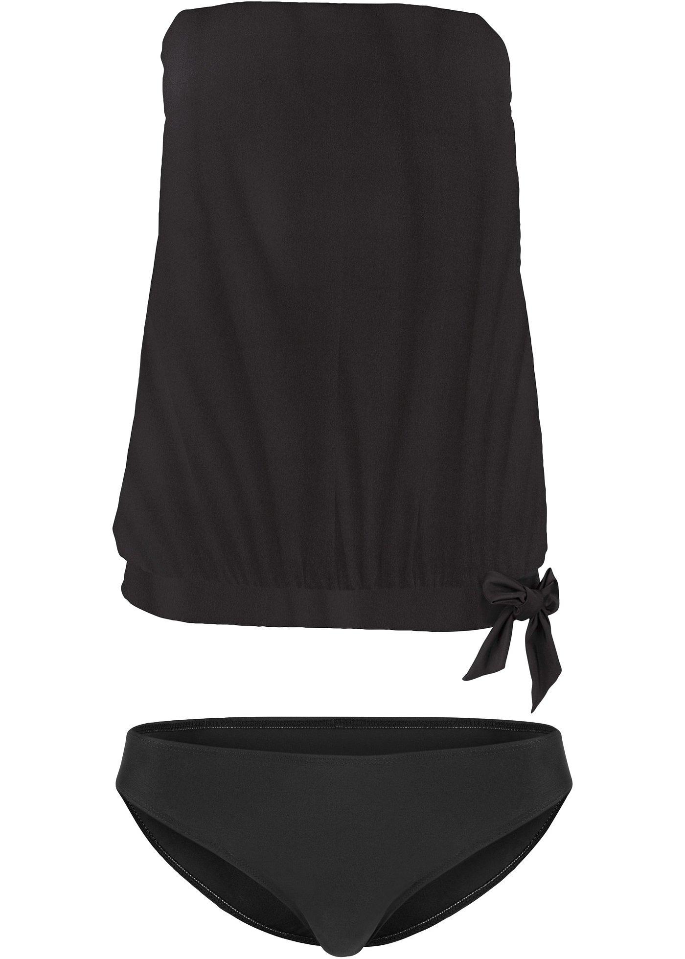 Tankini oversize con spalline staccabili (set 2 pezzi)