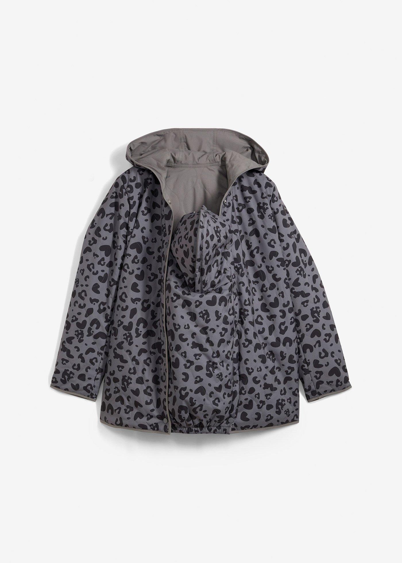 Giacca prémaman double face 4 in 1 con inserto babywearing