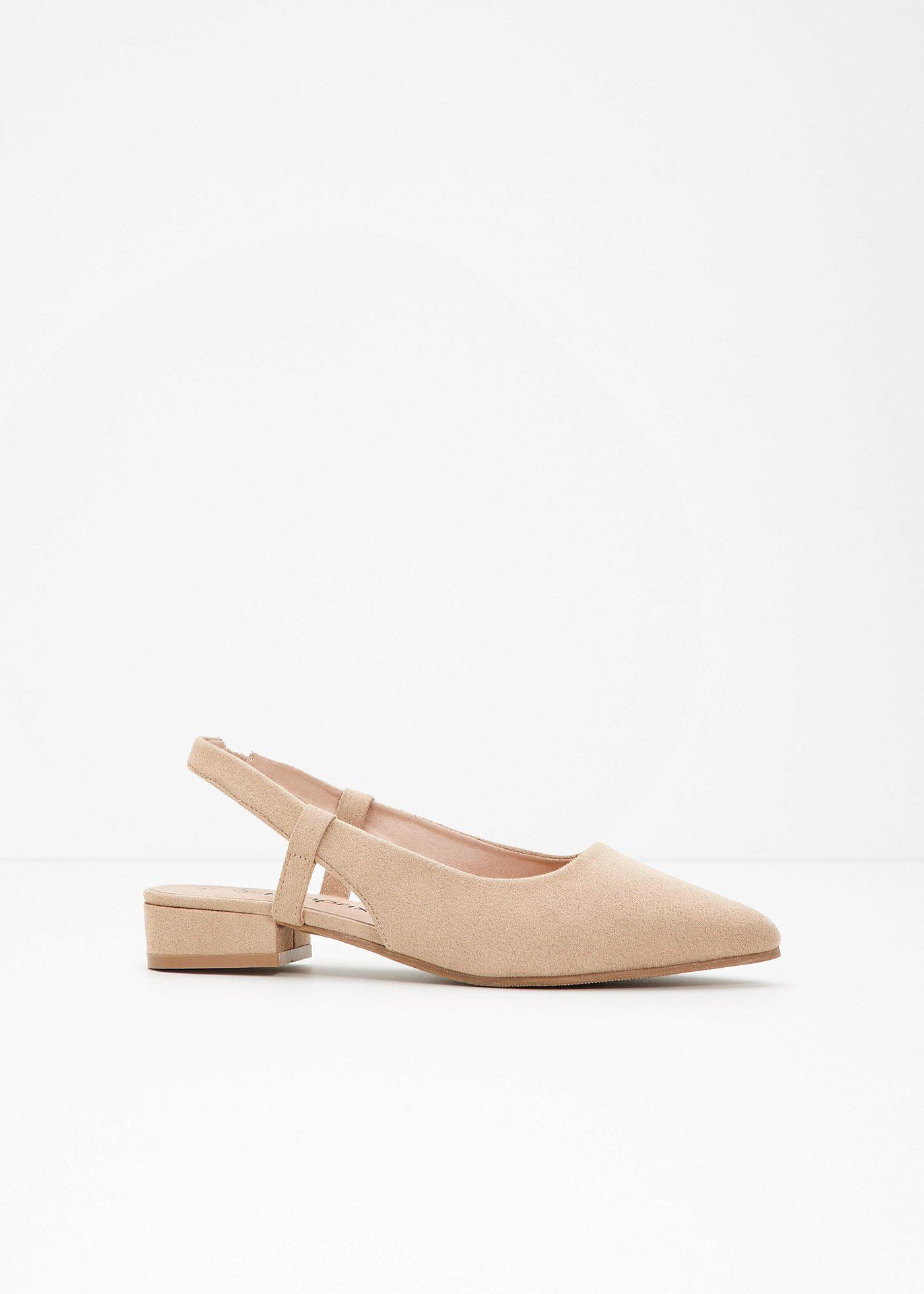 Décolleté slingback con tacco basso