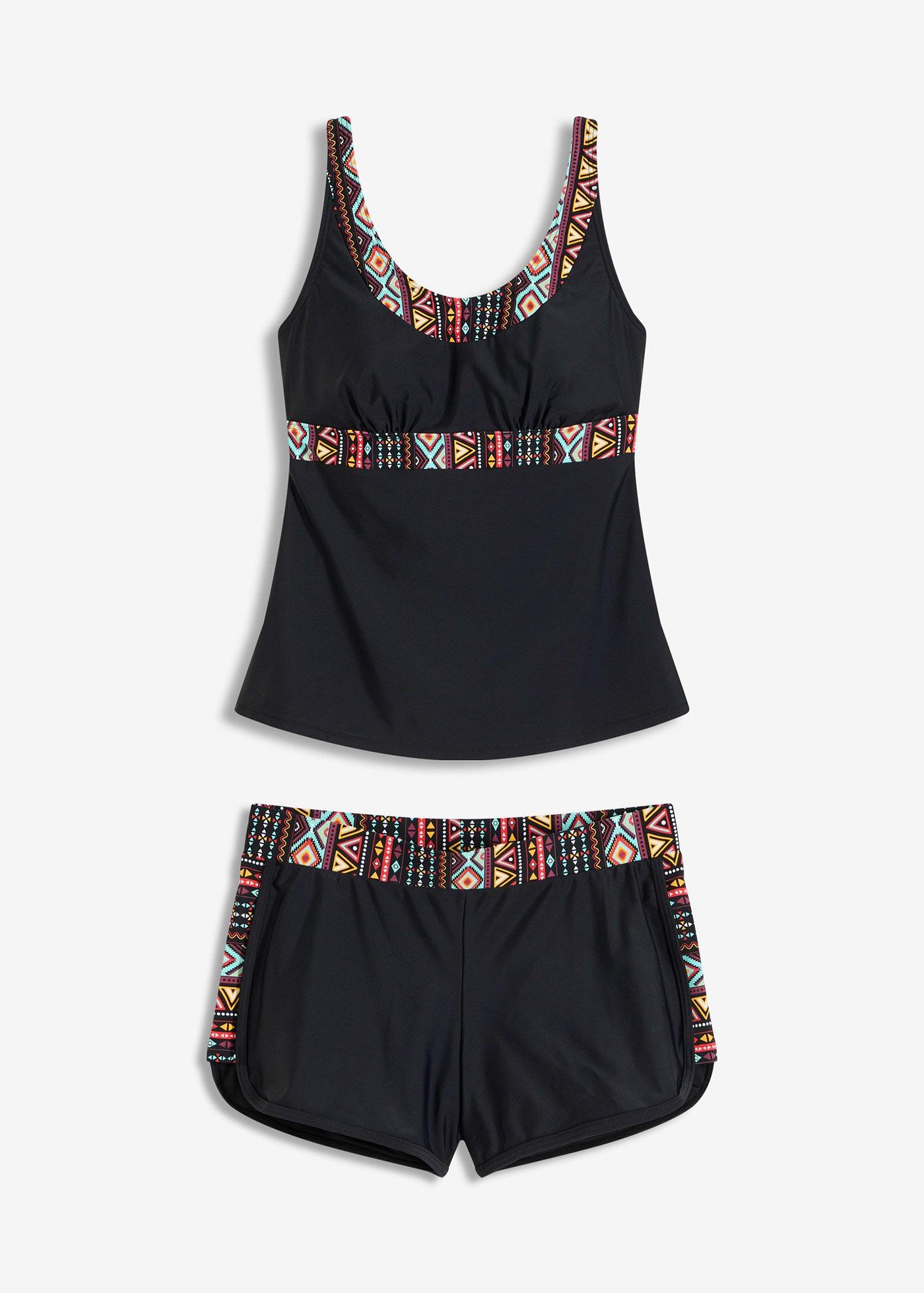 Tankini con pantaloncini (set 2 pezzi)