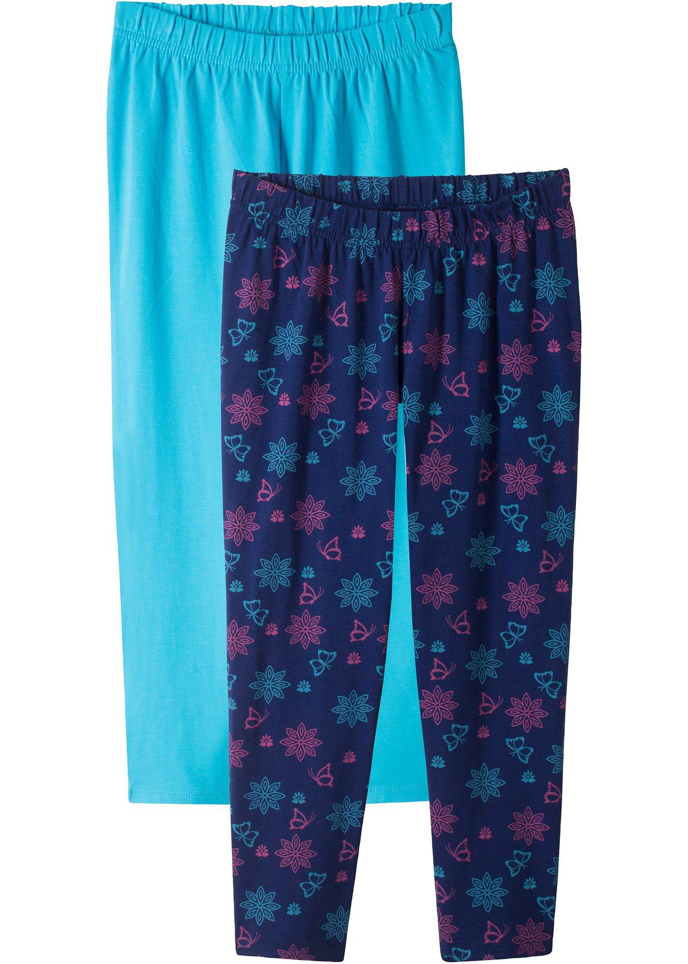 Leggings a pinocchietto con cotone biologico (pacco da 2)