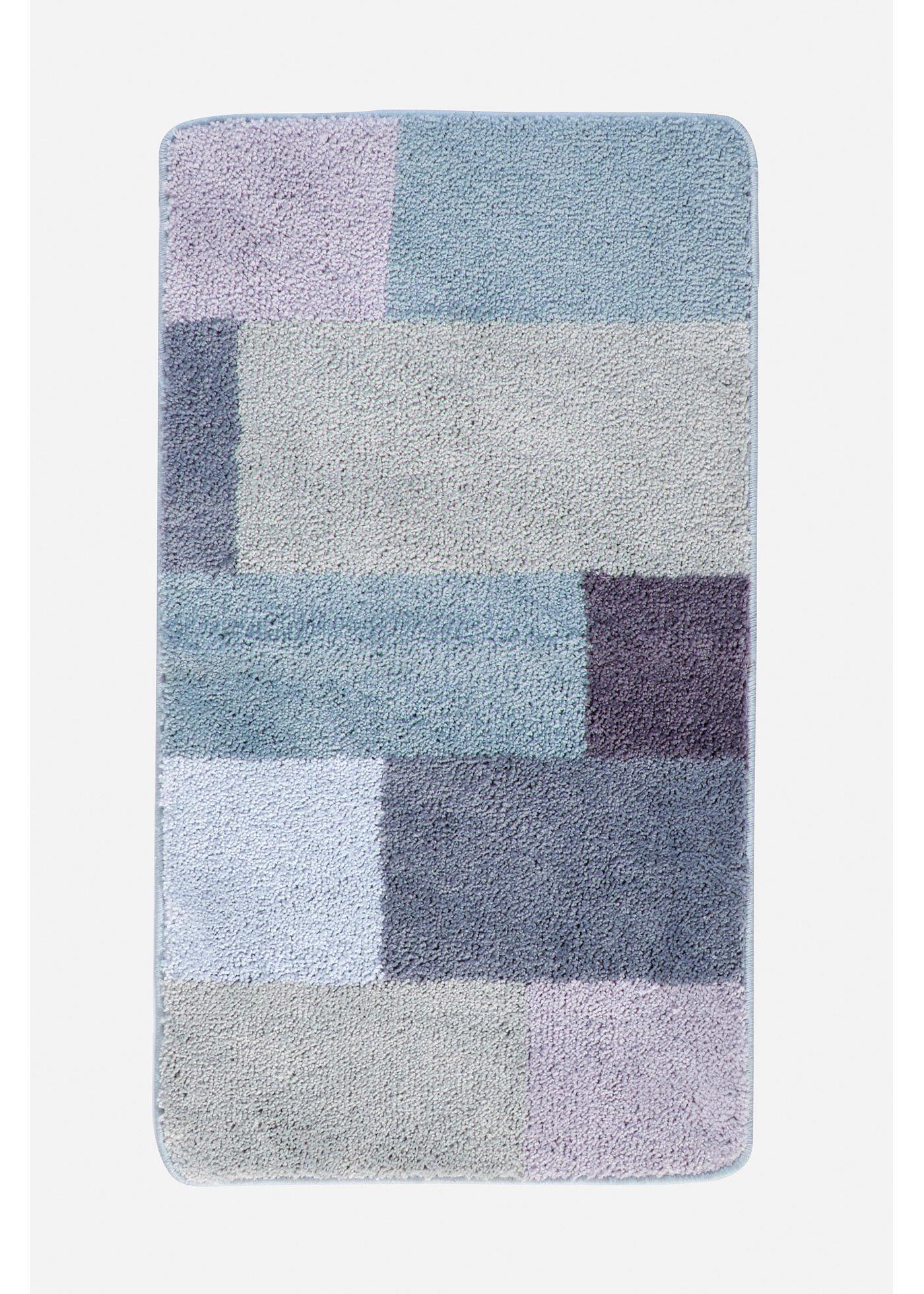 Tappeto da bagno in lavorazione tufting dai colori pastello