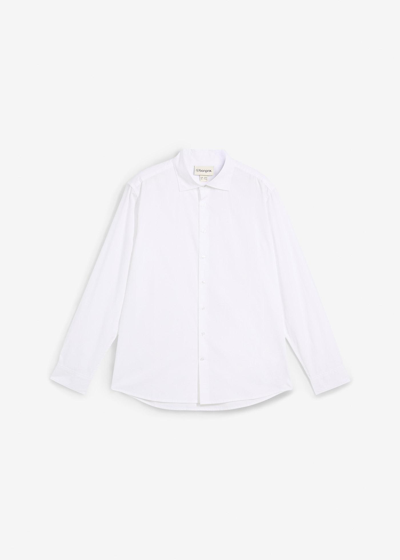 Camicia elegante no stiro in puro cotone, regular fit