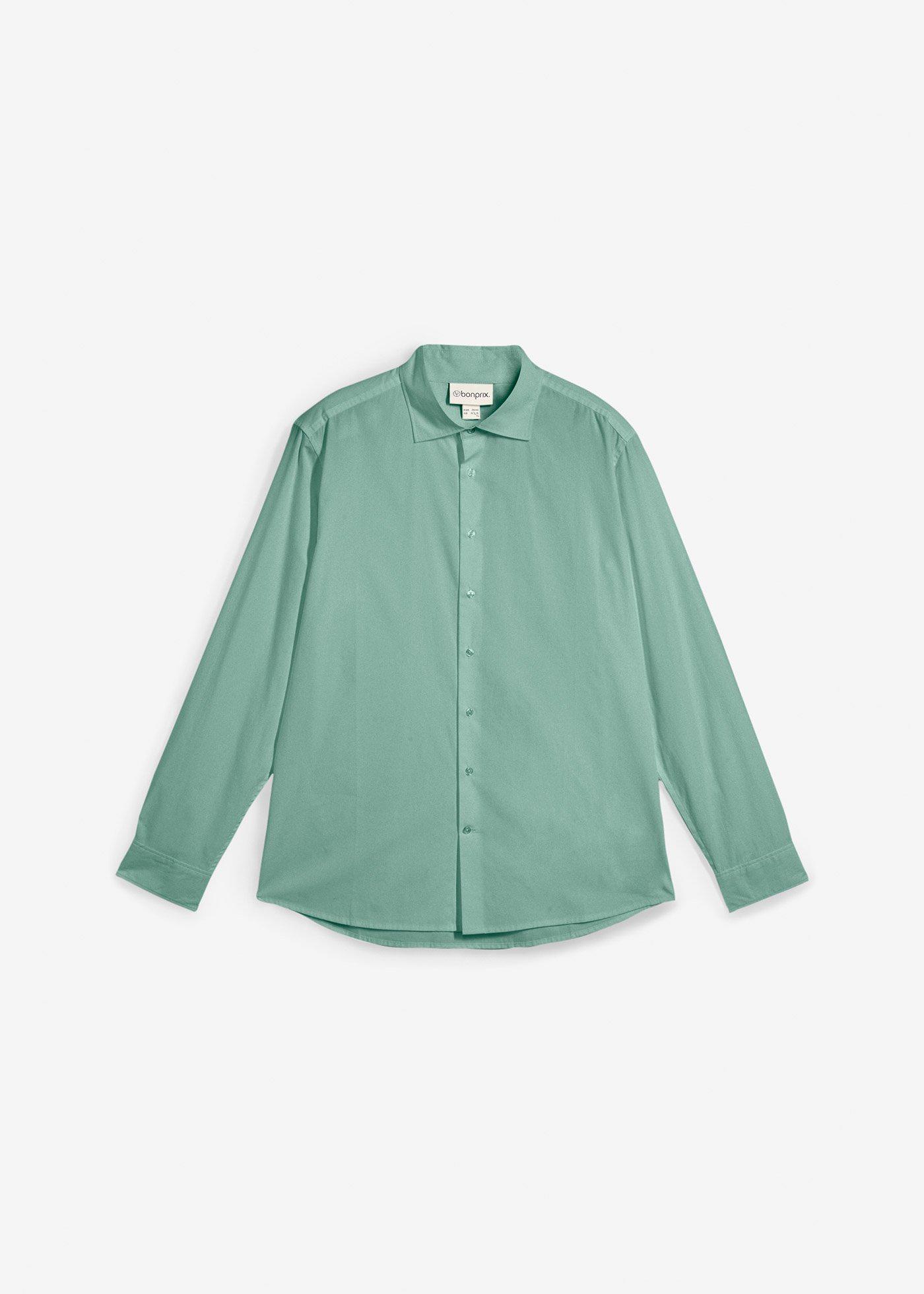 Camicia elegante no stiro in puro cotone, regular fit