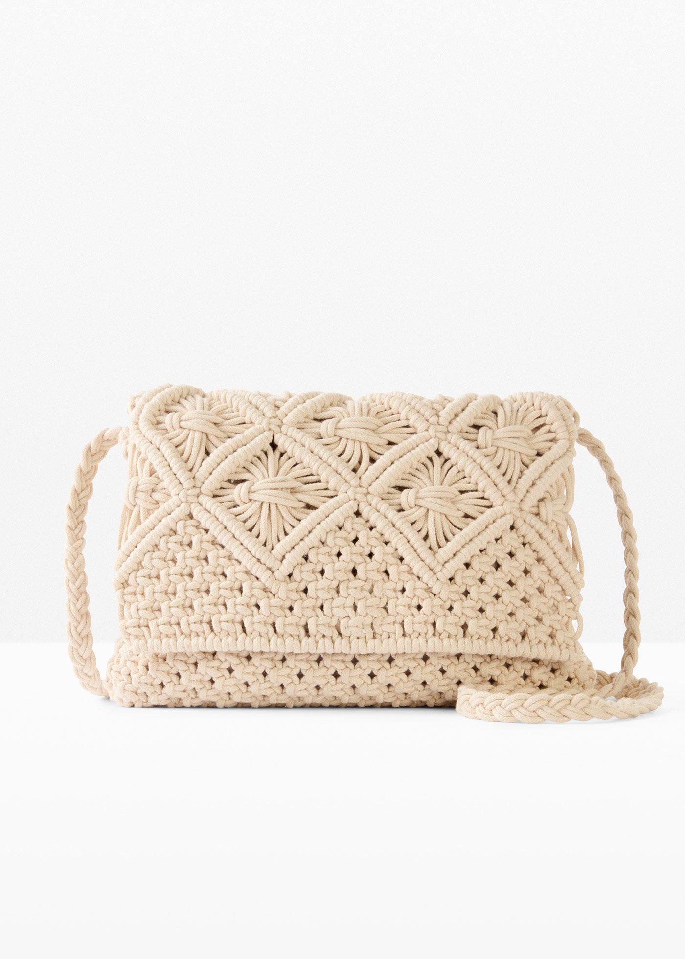 Borsa a tracolla in macramè