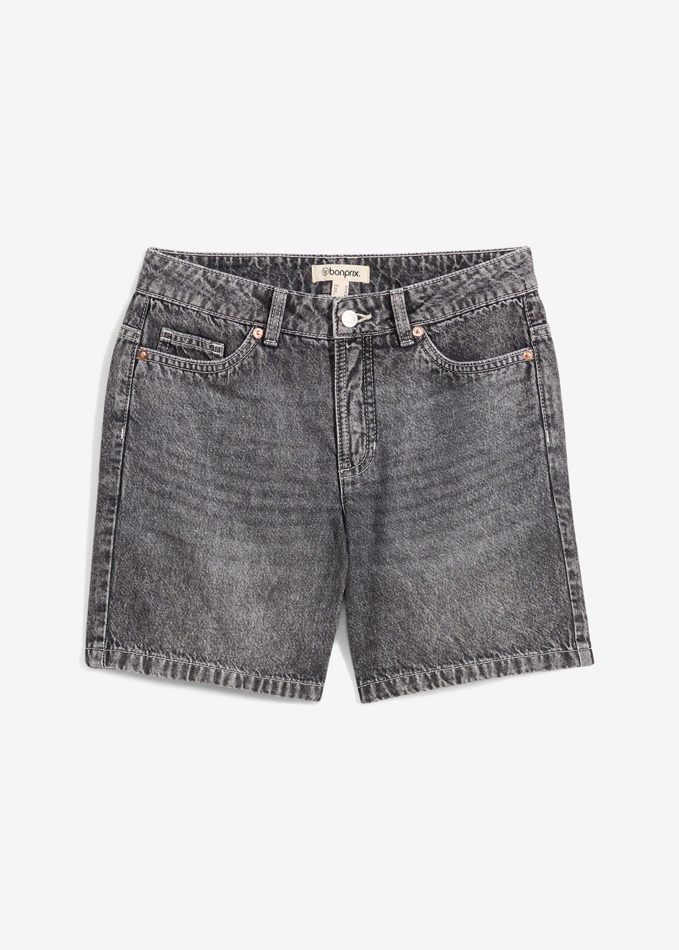 Bermuda in jeans, vita media