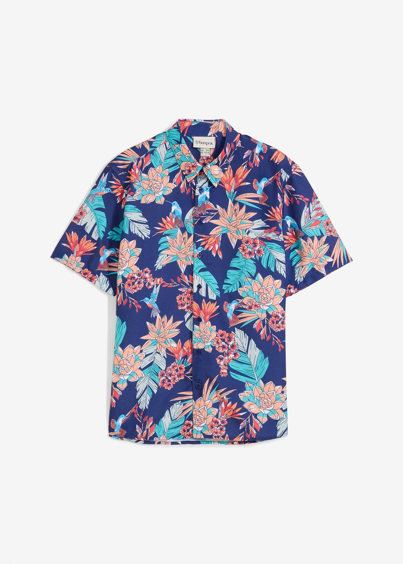 Camicia a maniche corte in viscosa