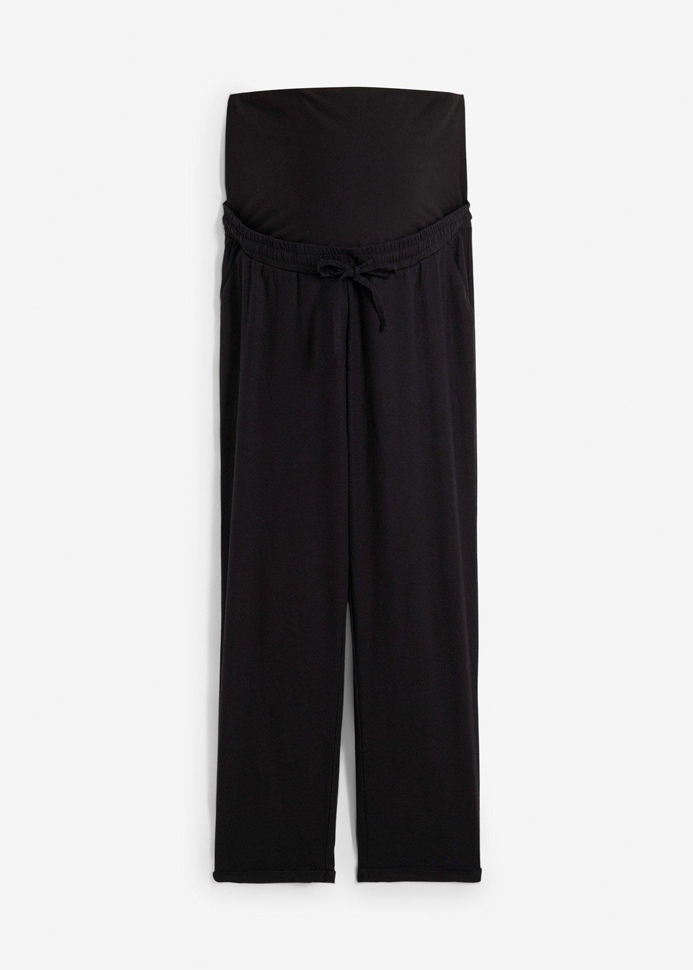 Pantaloni prémaman in misto lino, straight